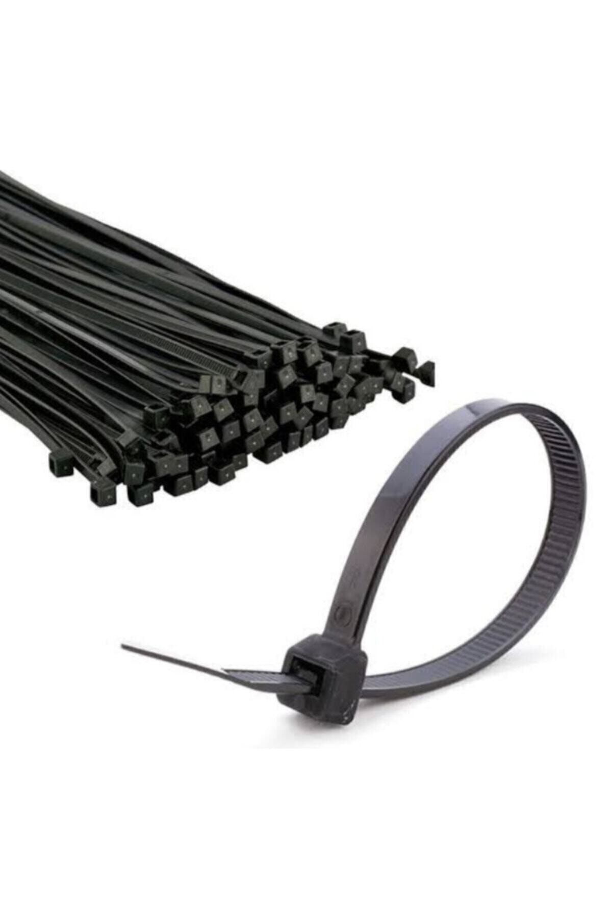 ZEMBİL Siyah Kablo Bağı Plastik Cırt Kelepçe 4.8x300 Mm 30 Cm 100 Adet Crtsyh30