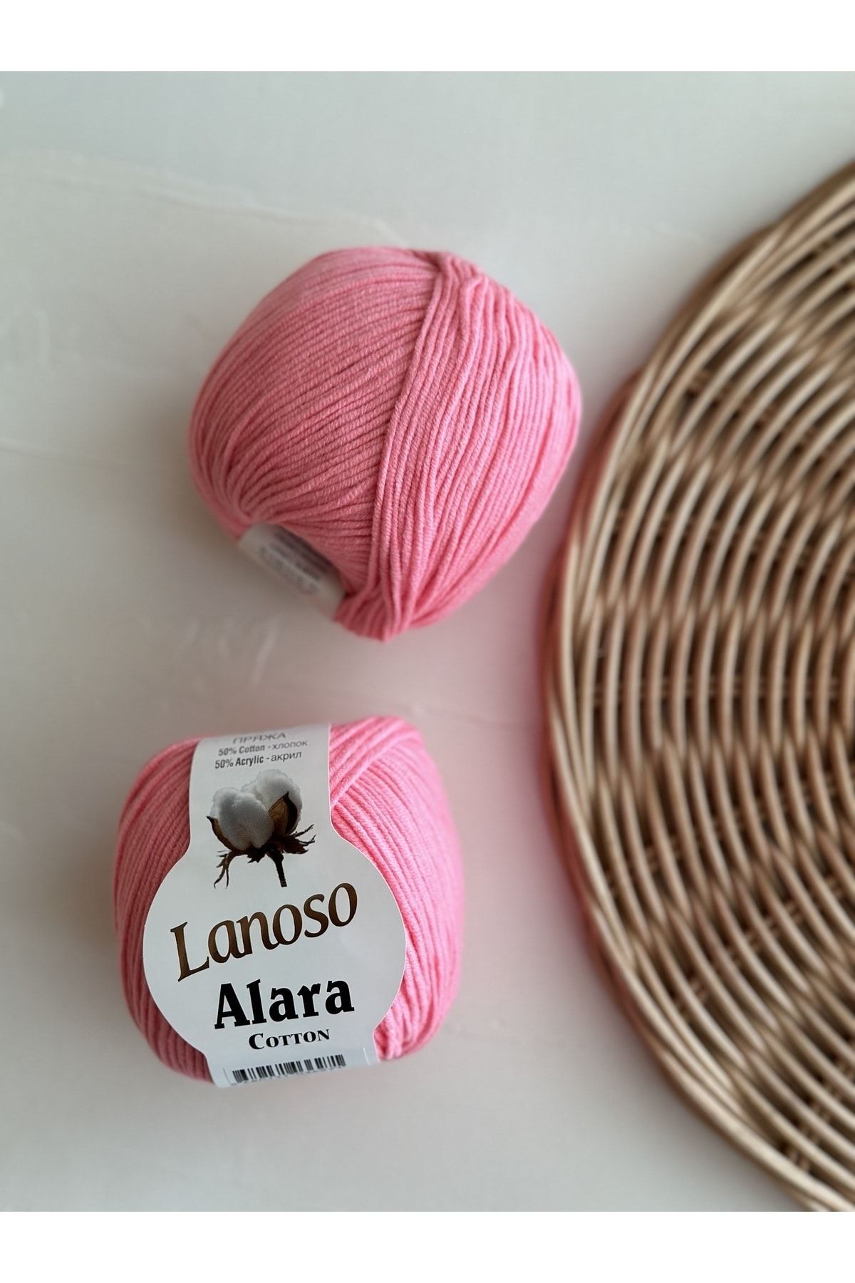 Lanoso Alara Cotton 50 GR El Örgü İpliği - Renk Kodu: 931
