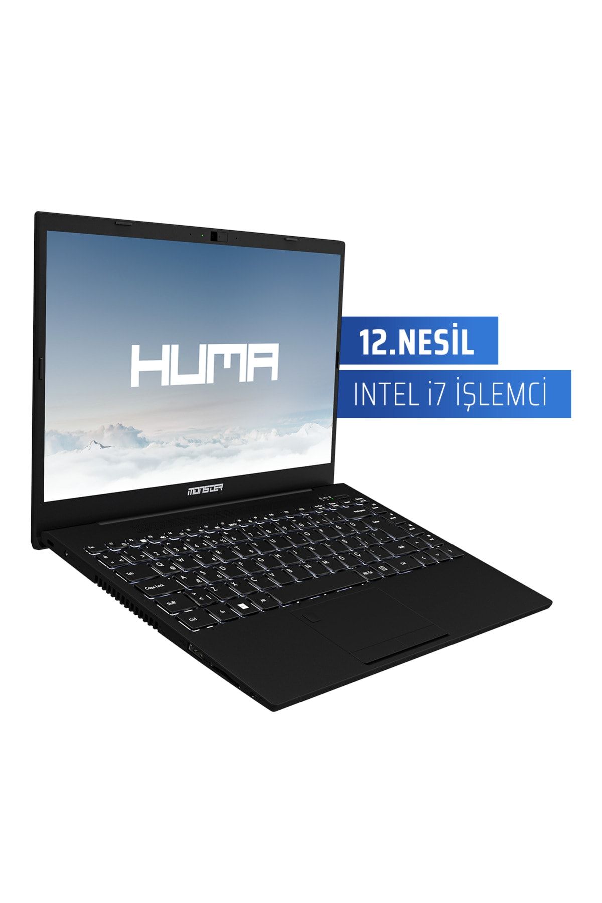 MONSTER Huma H4 V5.2.14 Black Intel Core I7 1255u 32 Gb Ram 1 Tb Ssd Windows 11 Pro 14,1" Fhd