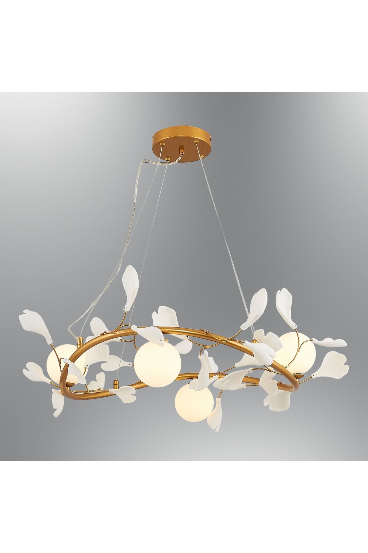 Luna Lighting 2712-4A Ivy 4 Lü Avize Sarı