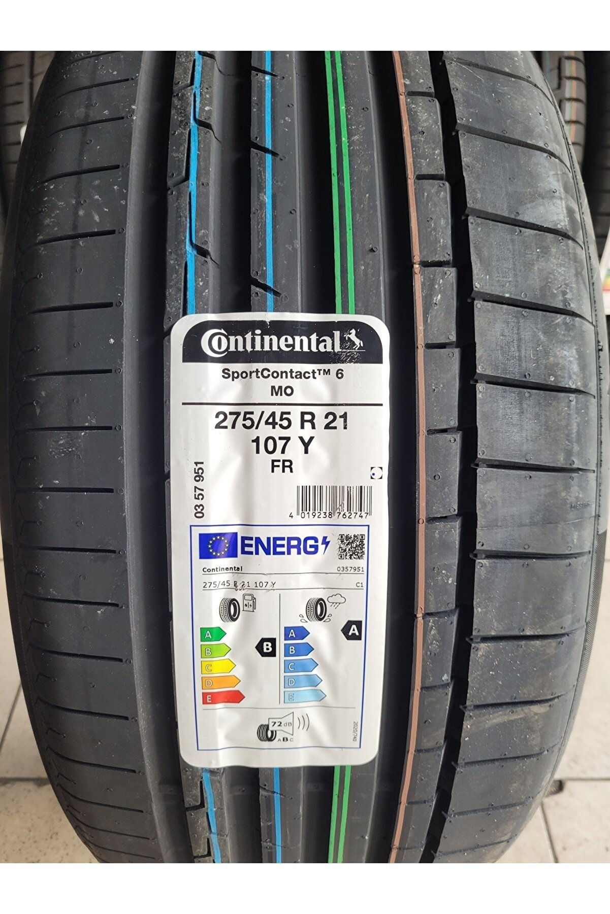 275/45r21 Sport Contact 6 107y Fr Mo Set Olarak (4 ADET) 2023 Üretim