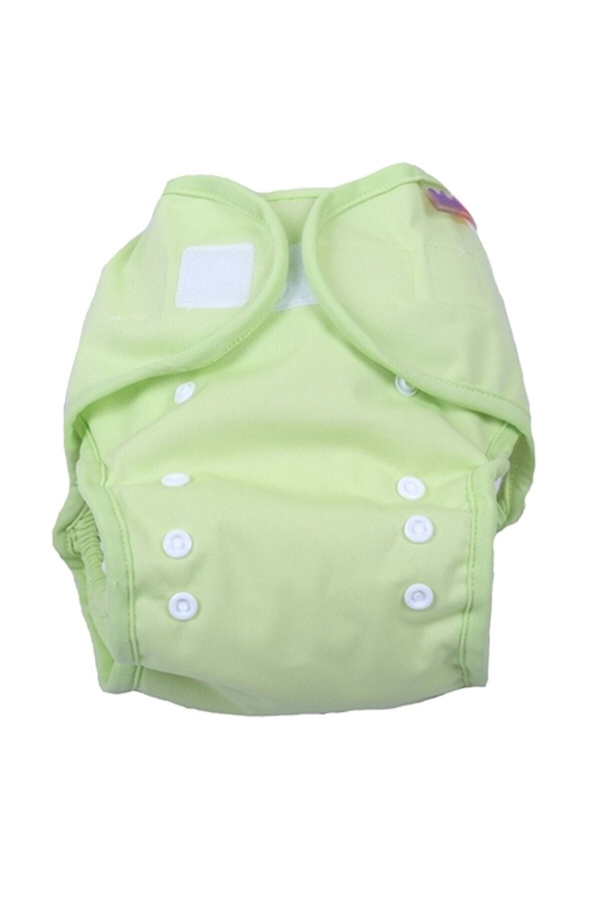 BabyNEO - Tek Beden Yıkanabilir Bebek Bezi Sızdırmaz Dış Bez Cover - Lime