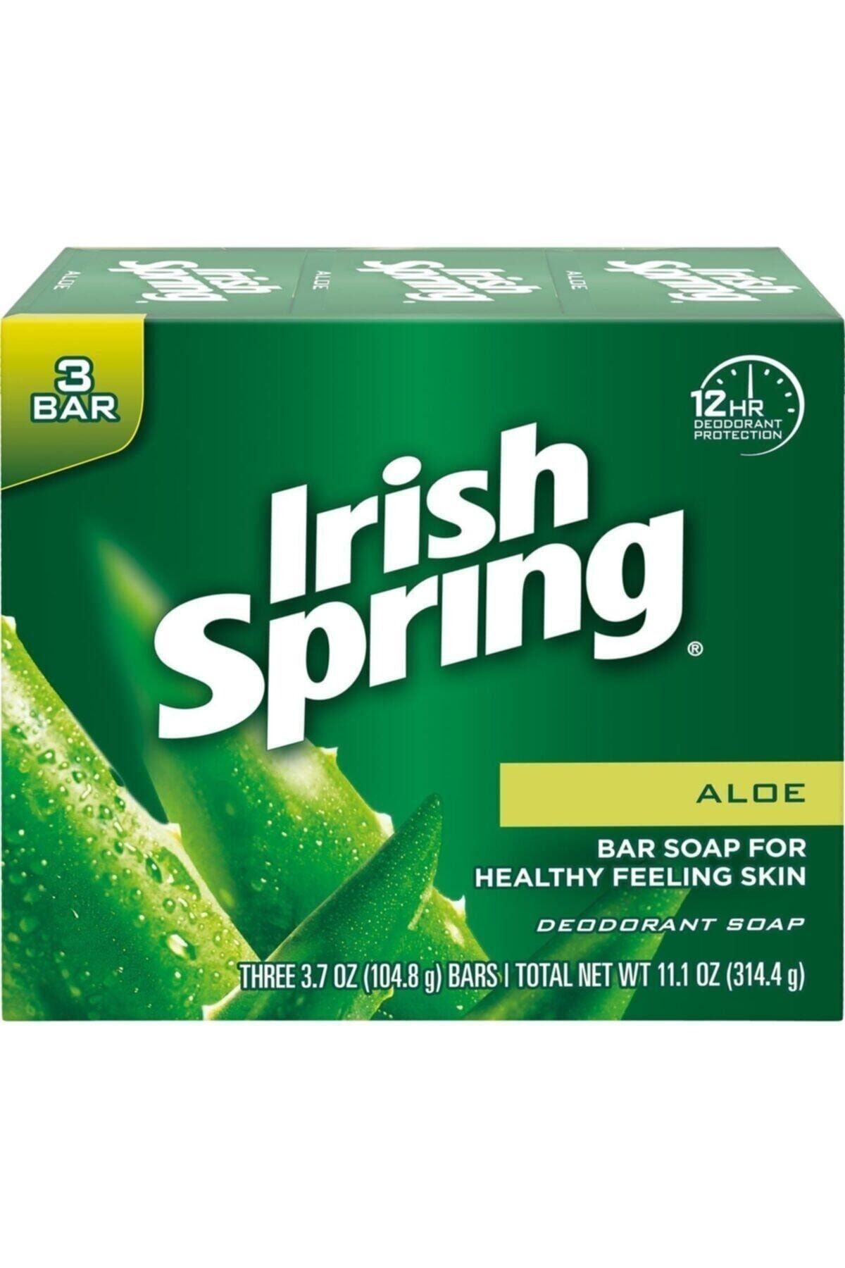 Irish Spring Aloe Sabun 3'lü Paket 104,8 Gr