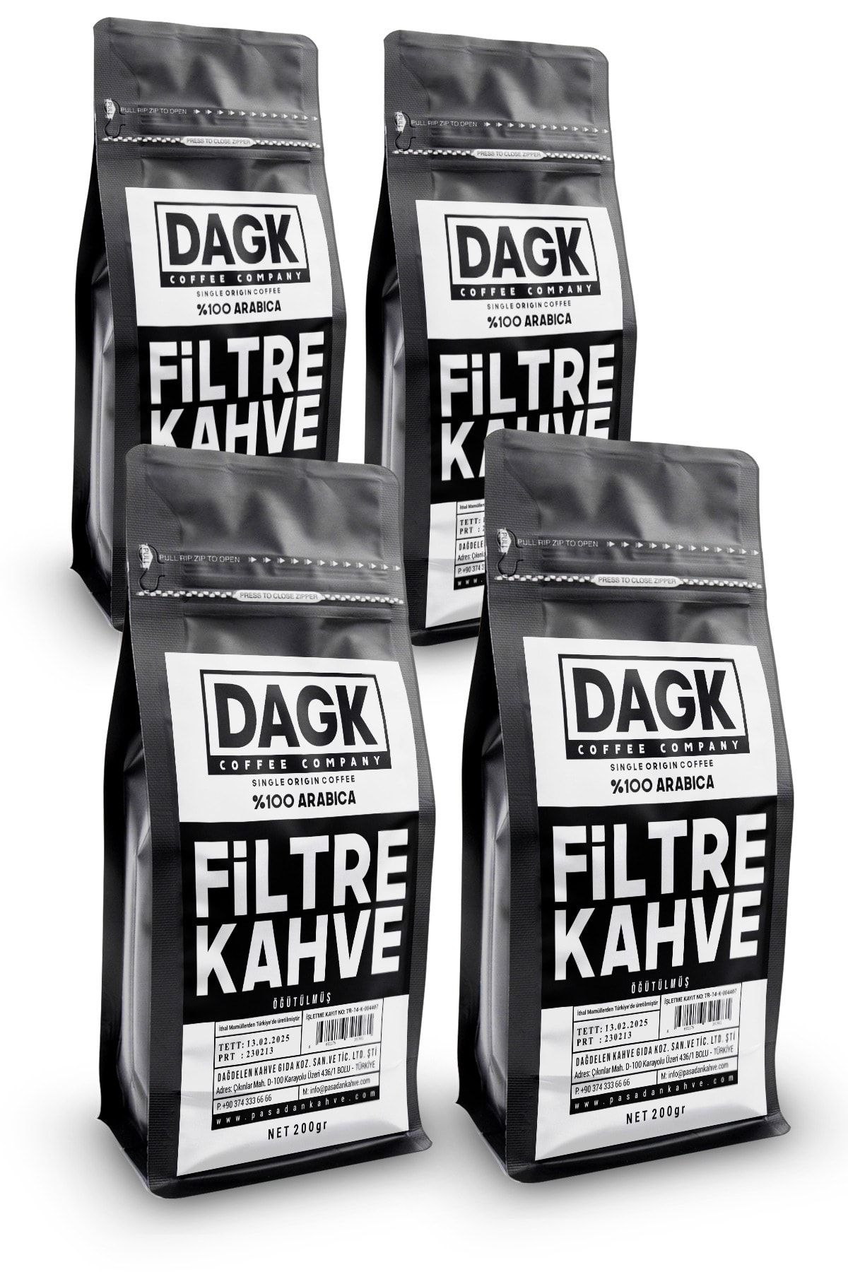 Dagk Filtre Kahve 4x200g (Fırsat Paketi)