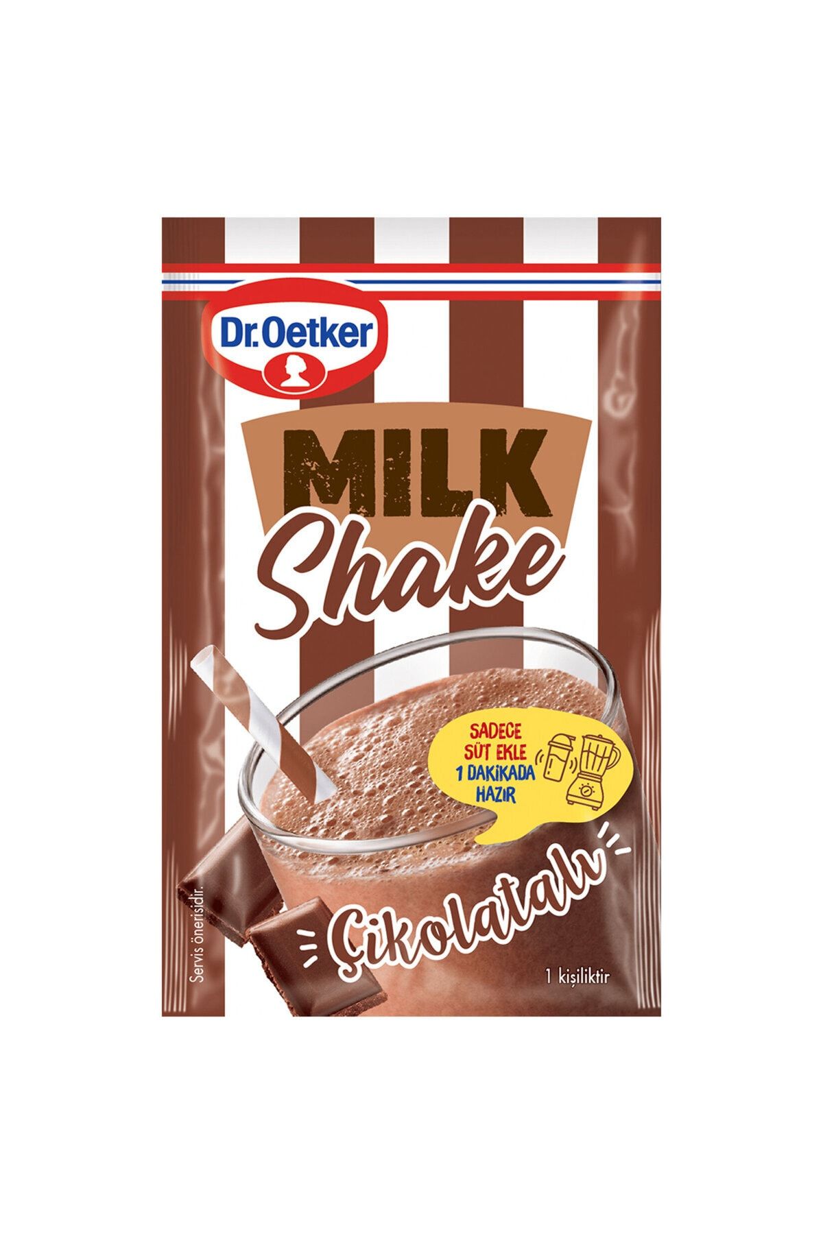 Dr. Oetker Milkshake toz karışımı çikolatalı 24 gr