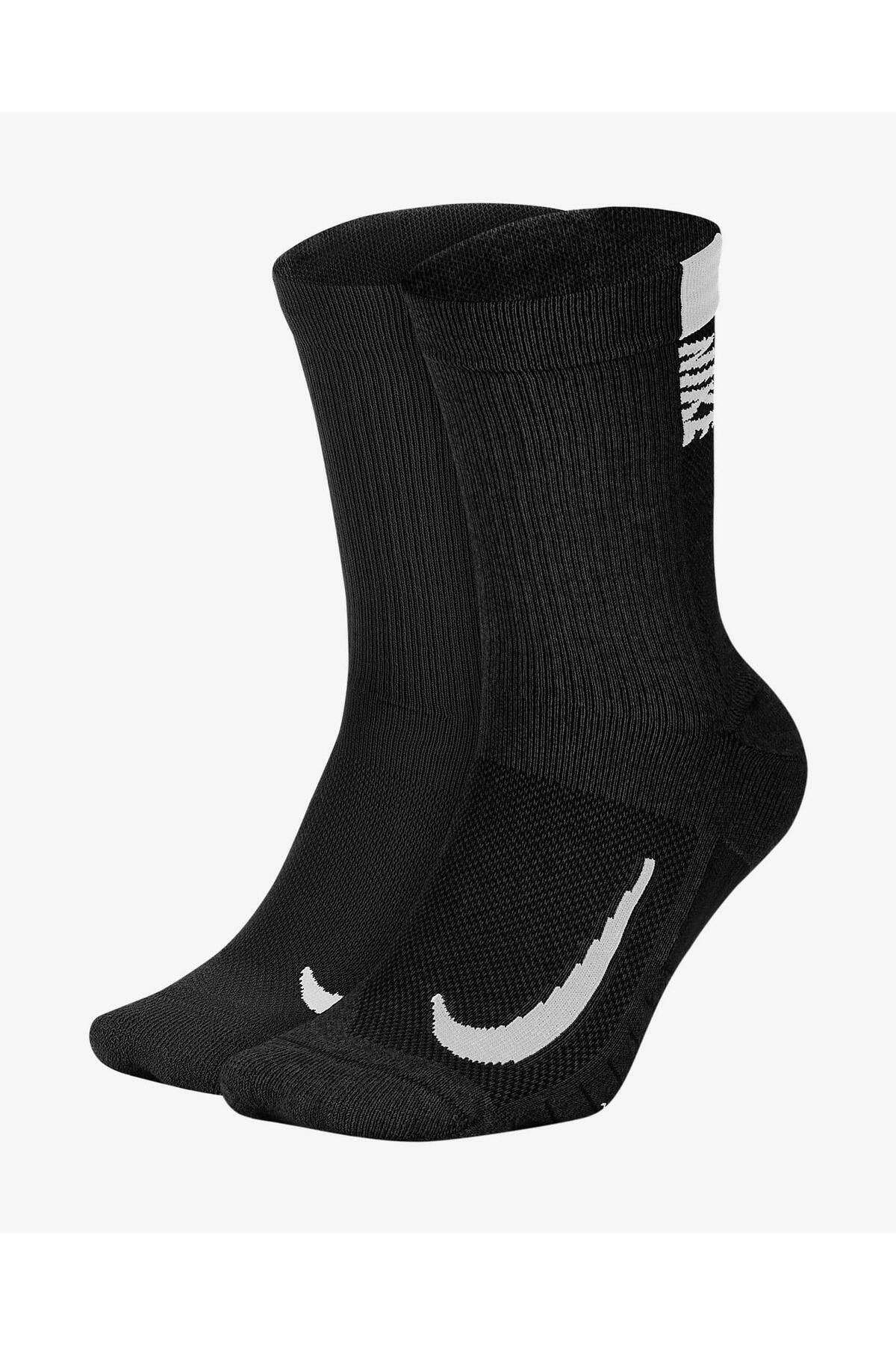 Nike U NK MLTPLIER CRW 2PR Siyah-Beyaz Erkek Çorap