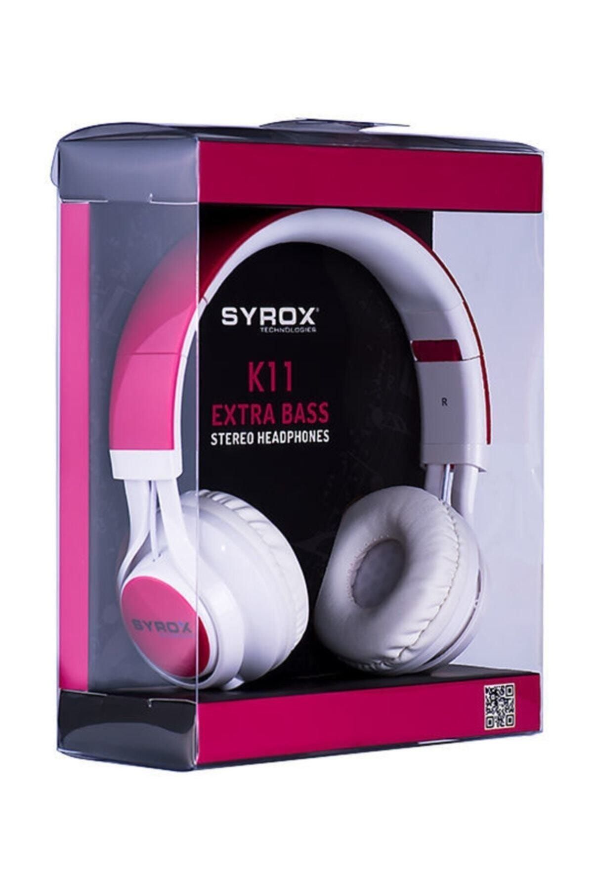 Syrox Mikrofonlu Stereo Kablolu Kulak Üstü Kulaklık