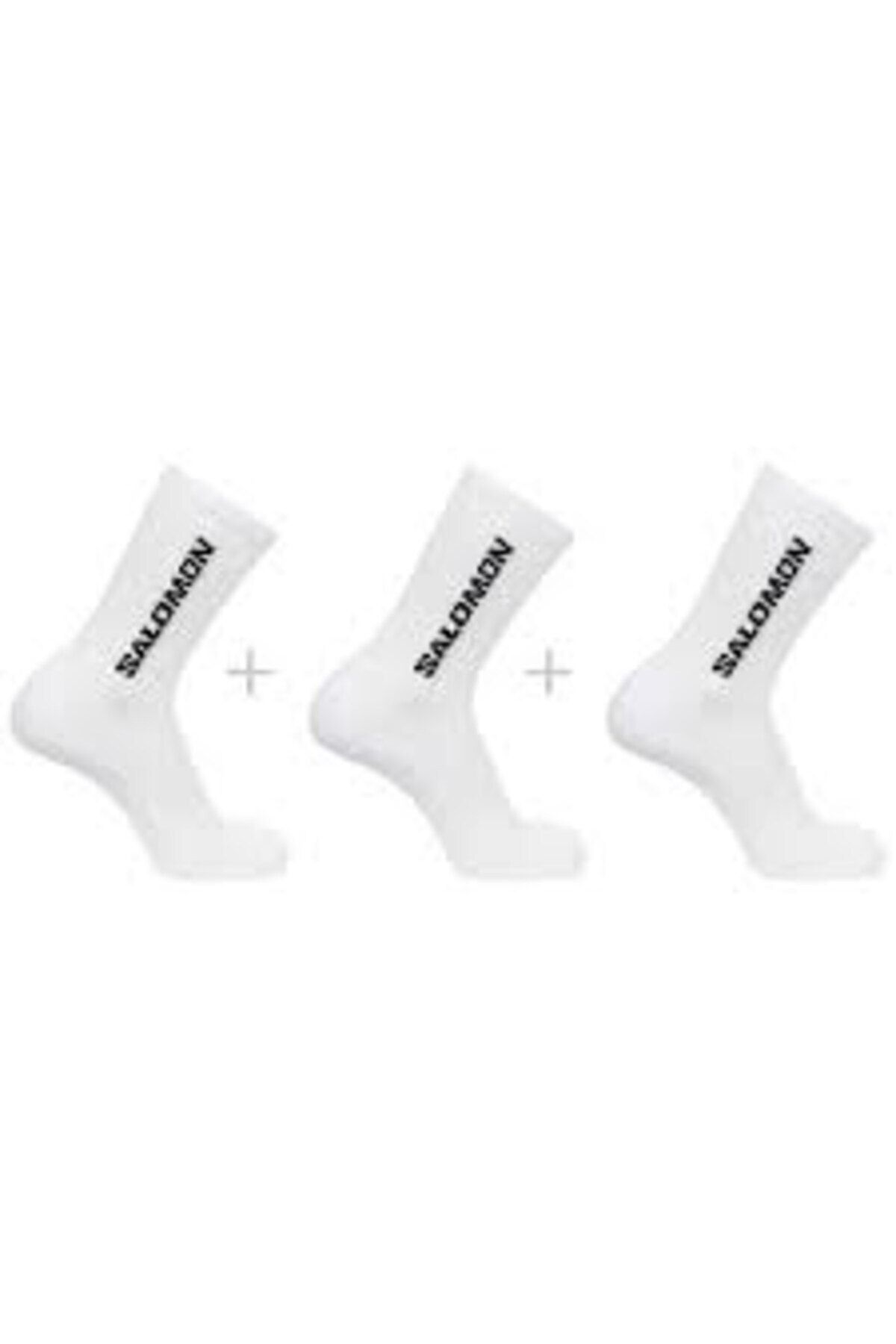 Salomon Lc2086000 Everyday Crew 3-Pack Çorap Beyaz Unisex Çorap