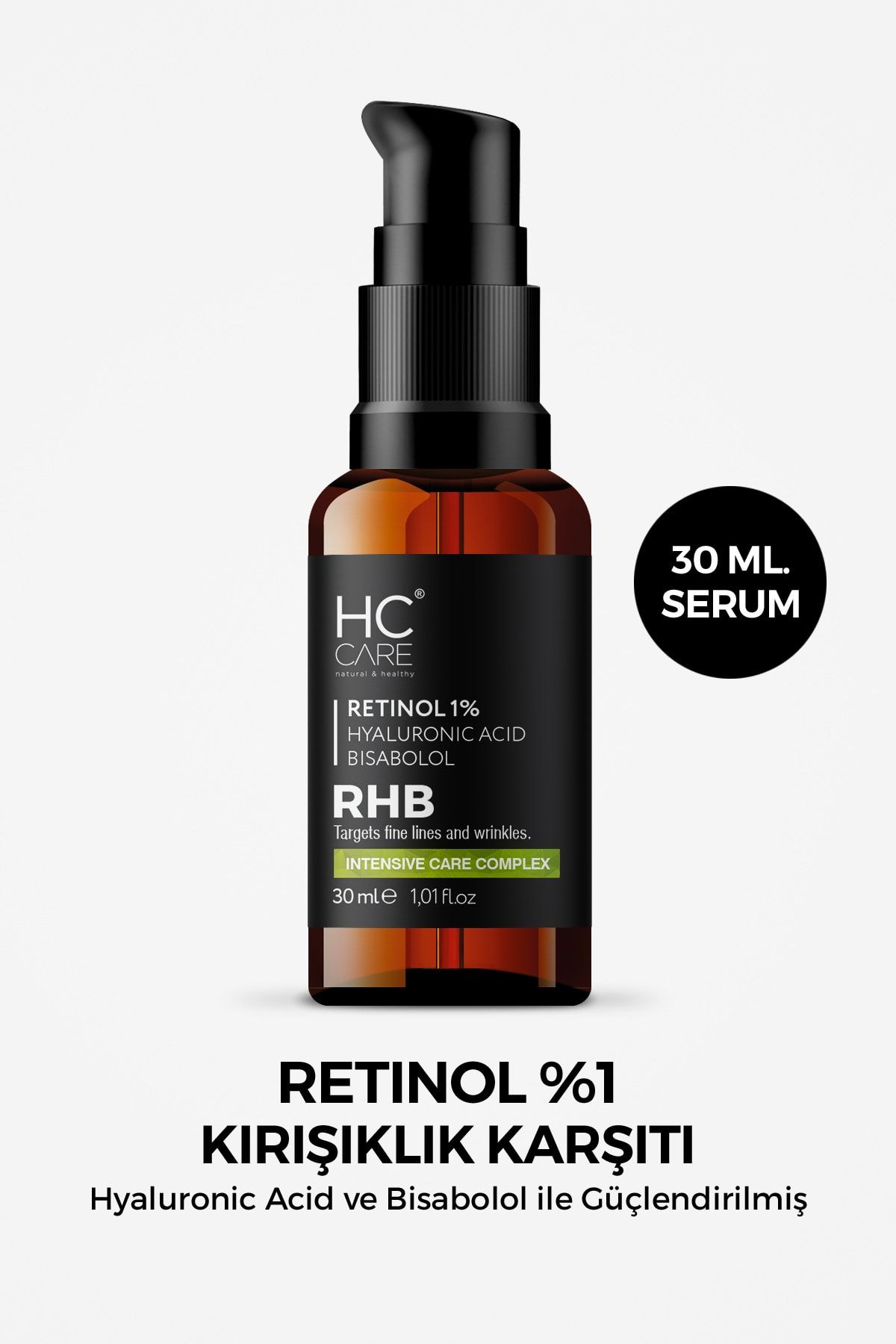 HC Care Retinol Serum %1 Kırışıklık Ve Yaşlanma Karşıtı Cilt Bakım Serumu 30 Ml.