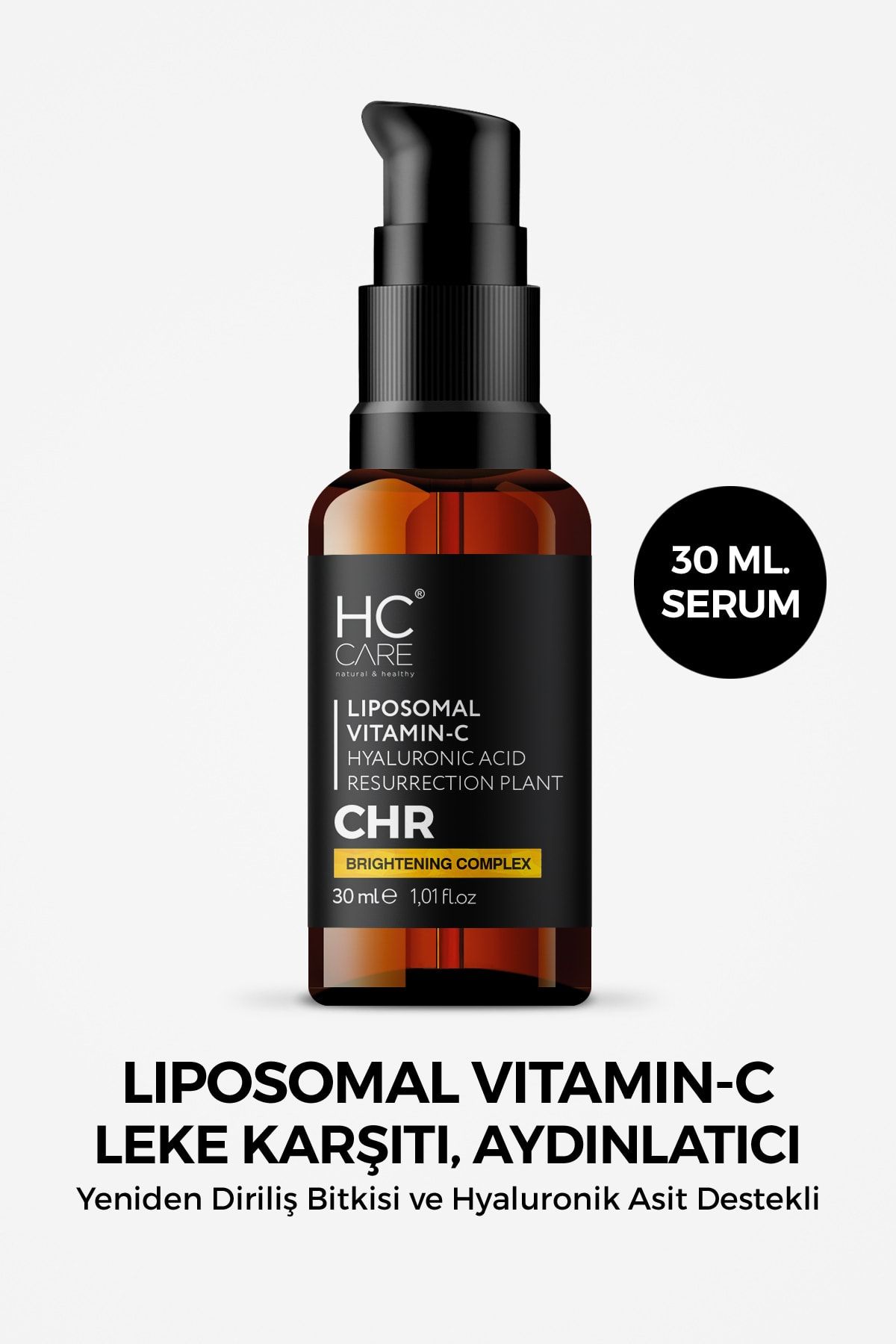 HC Care C Vitamini (ASCORBİC ASİT) Serum- Leke Karşıtı Aydınlatıcı & Cilt Tonu Eşitleyici - 30 Ml.