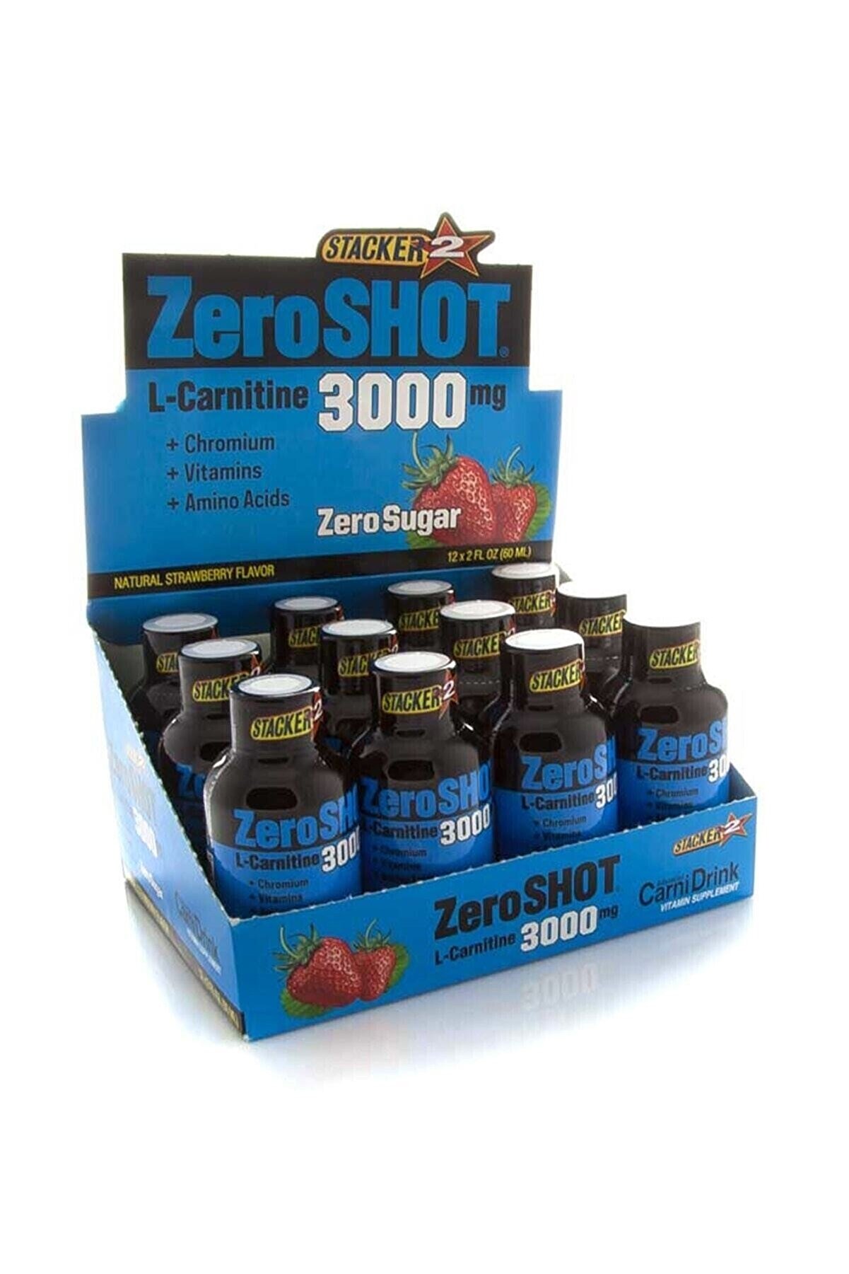 Zero Shot Zeroshot 60 Ml 3000 Mg L-carnitine 12 Adet -şeftali 8681429066369