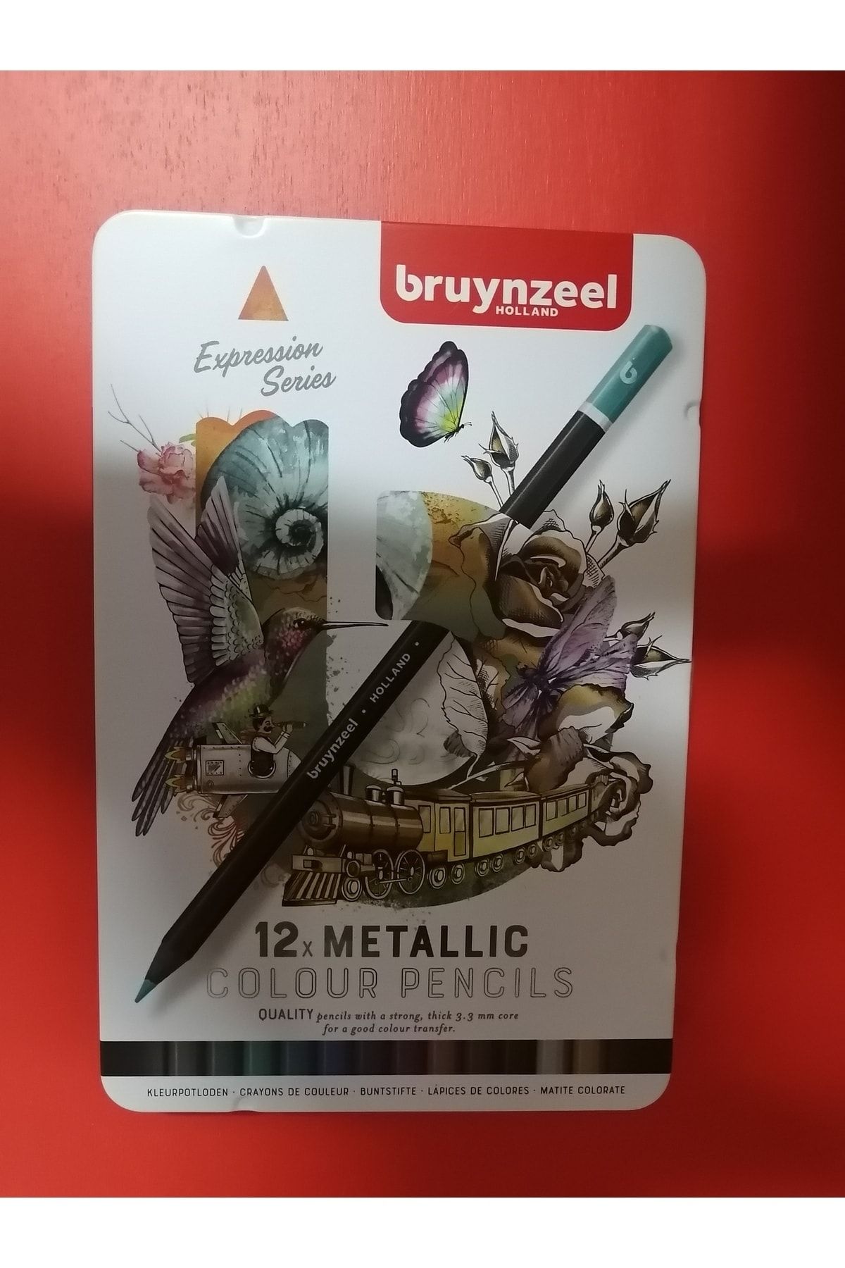 Bruynzeel 12x metalic colour pencils