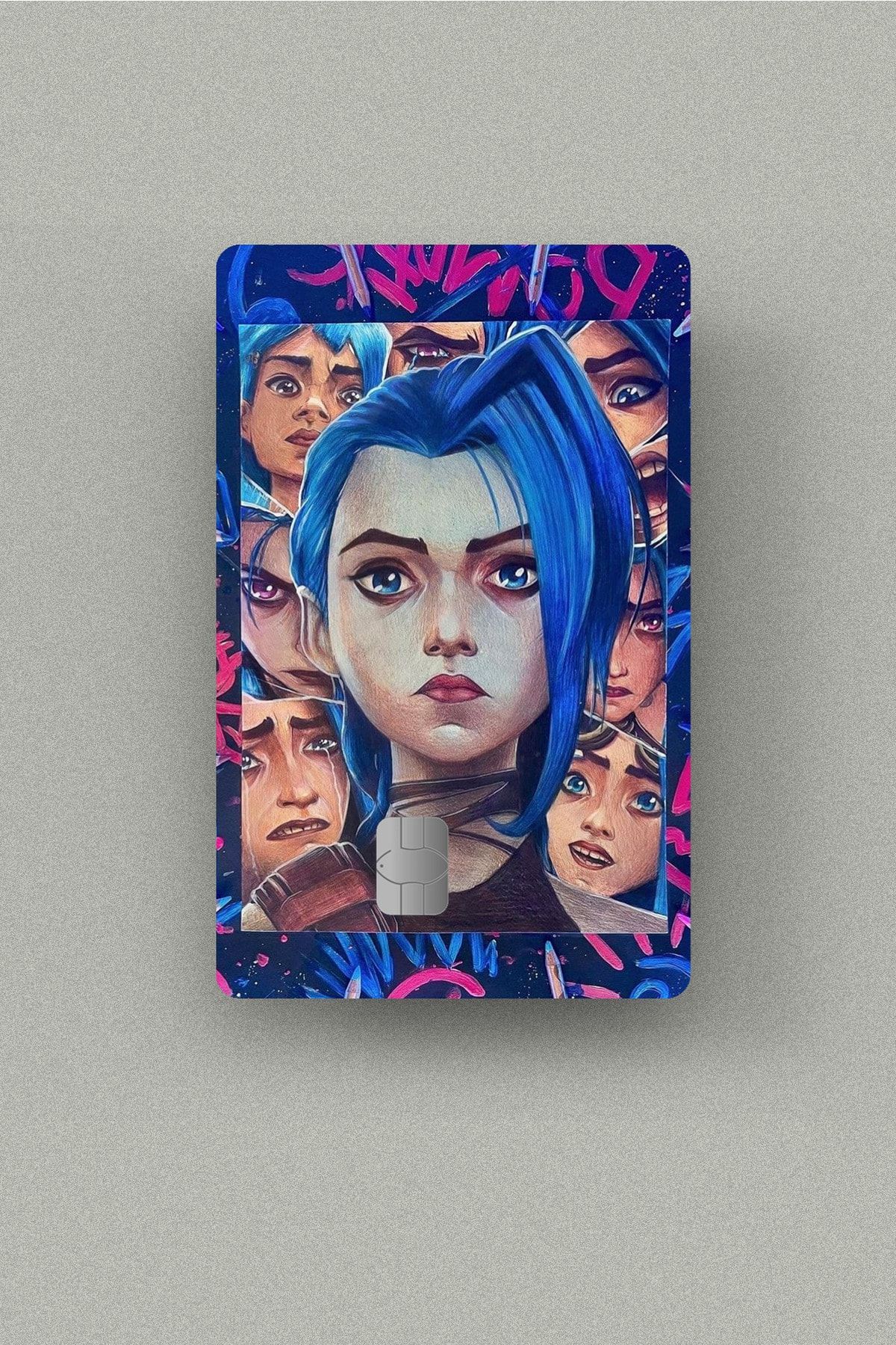 Namgo Jinx Arcane Kredi Kartı Sticker Kaplama