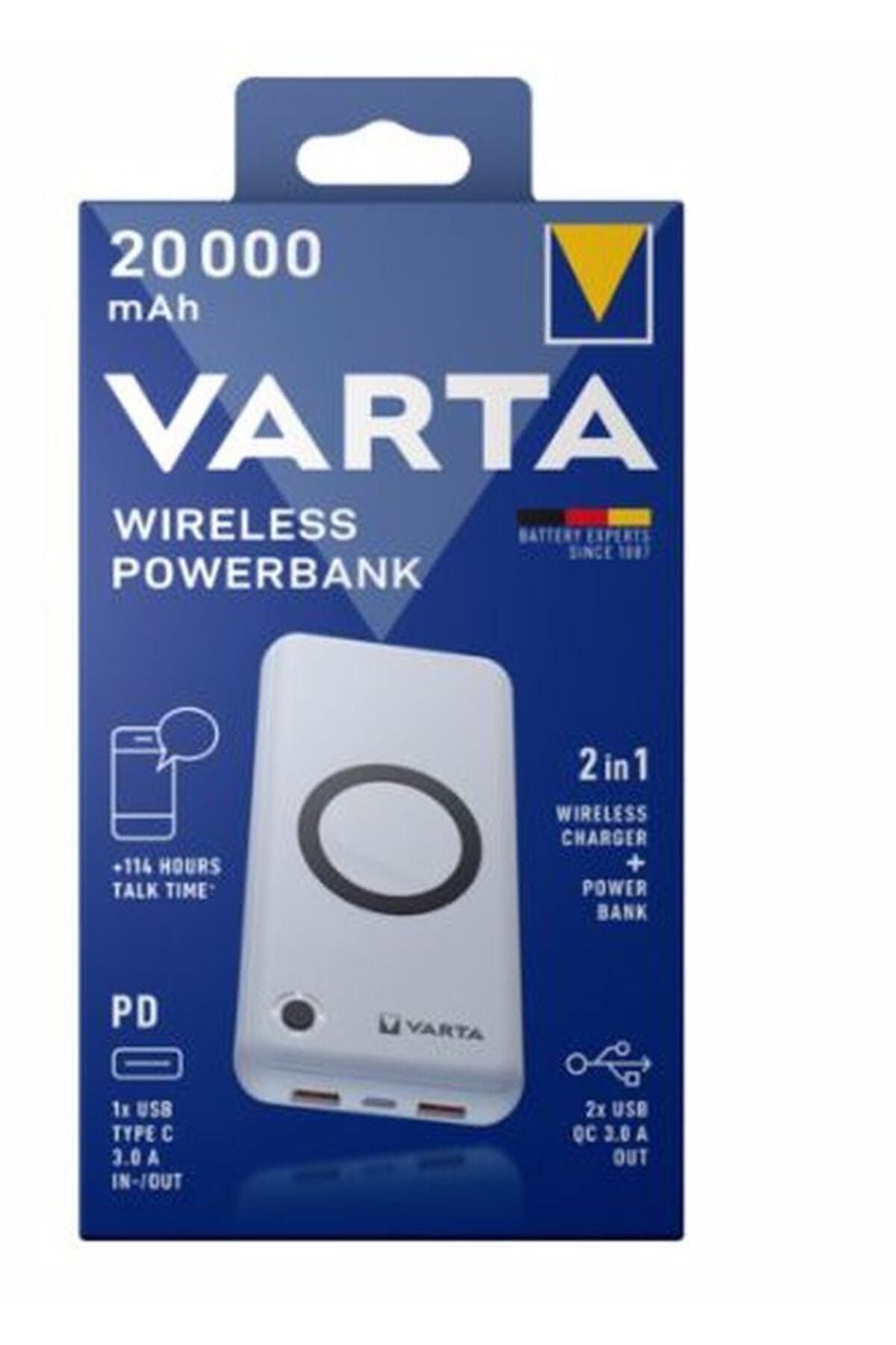 Varta Sava- Wireless Power Bank 20.000 Mah Kablosuz Şarj Destekli