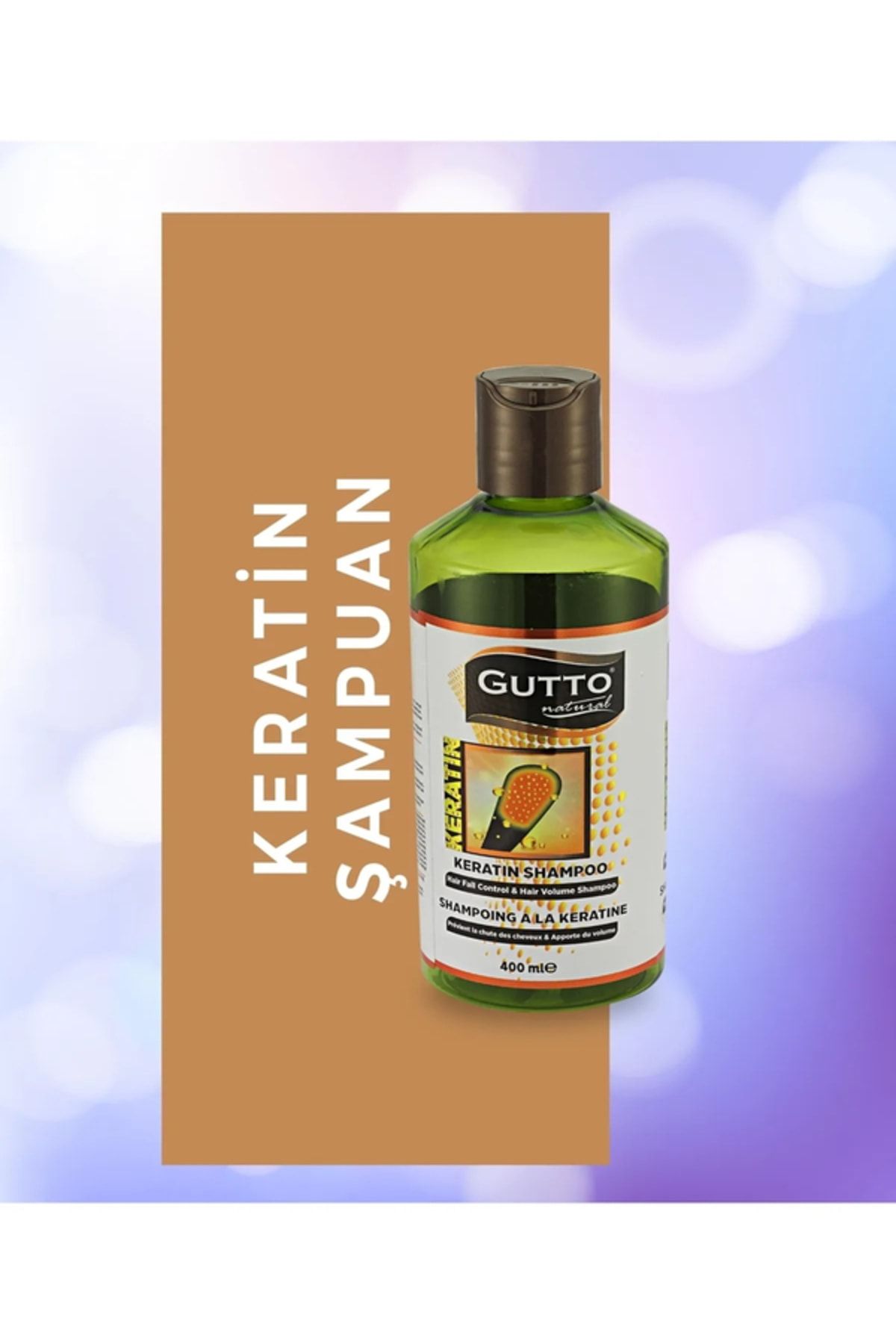 Gutto Natural Gutto Keratinli Kök Hücre Aktif Ajanlı Şampuan
