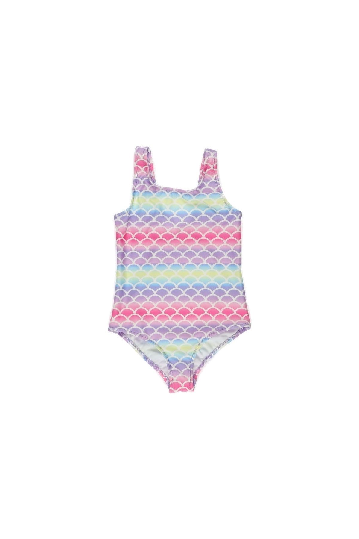 Panço Kız Bebek Çok Renkli Yüzücü Mayo