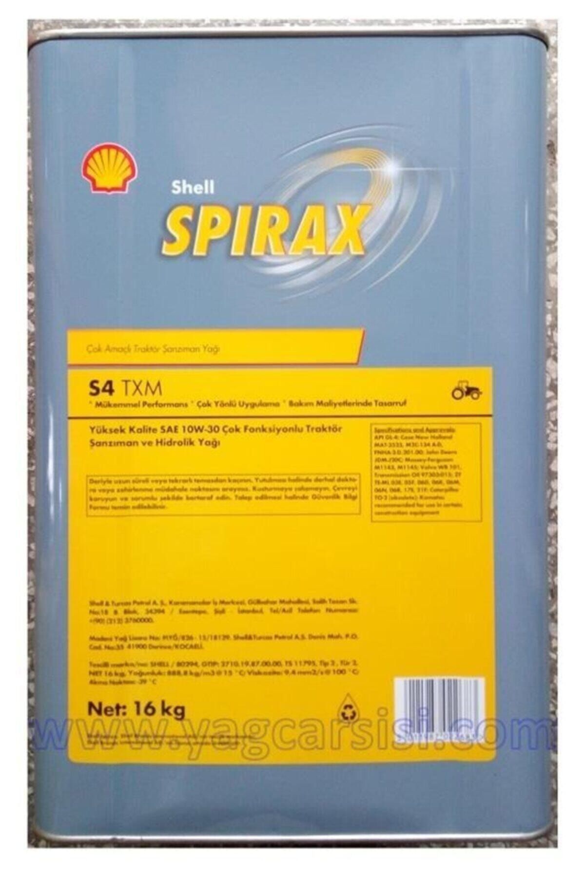 Shell Spirax S4 Txm Teneke 16 Kg (18.2 Litre)