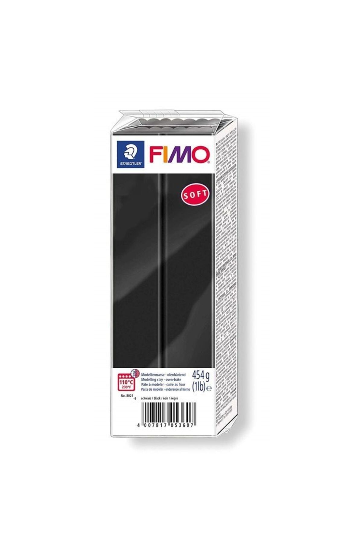 Staedtler 8021- 9 Modelleme Kili Fımo® Soft 454 gram Siyah