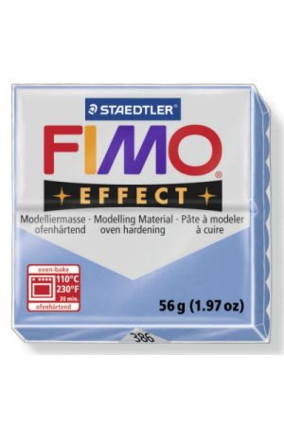 Staedtler Fimo Effect Polimer Kil 57 Gr 386 Blue Agate (mücevher Renkleri)