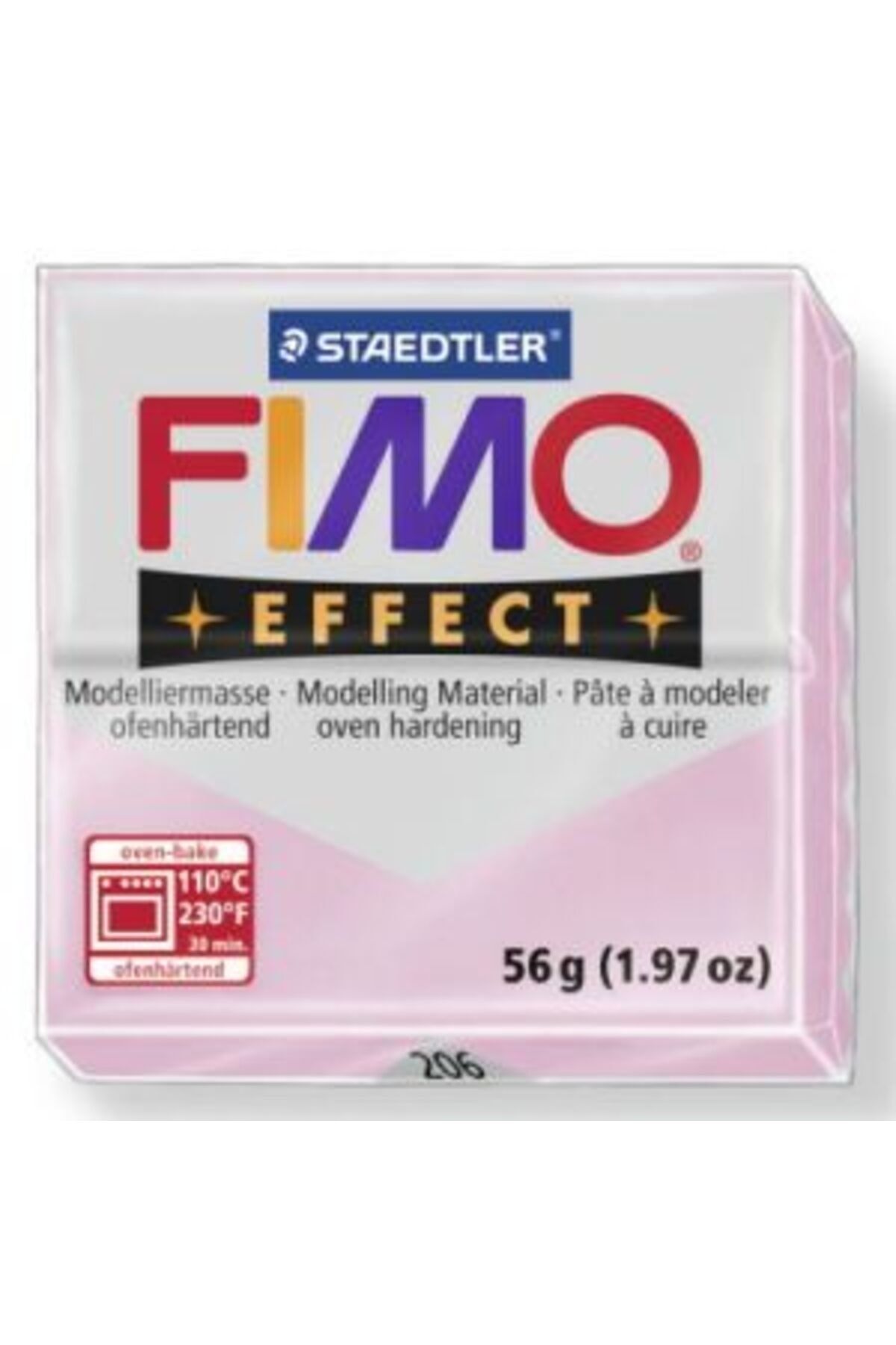 Staedtler Fimo Effect Polimer Kil 57 Gr 206 Rose Quartz (mücevher Renkleri)