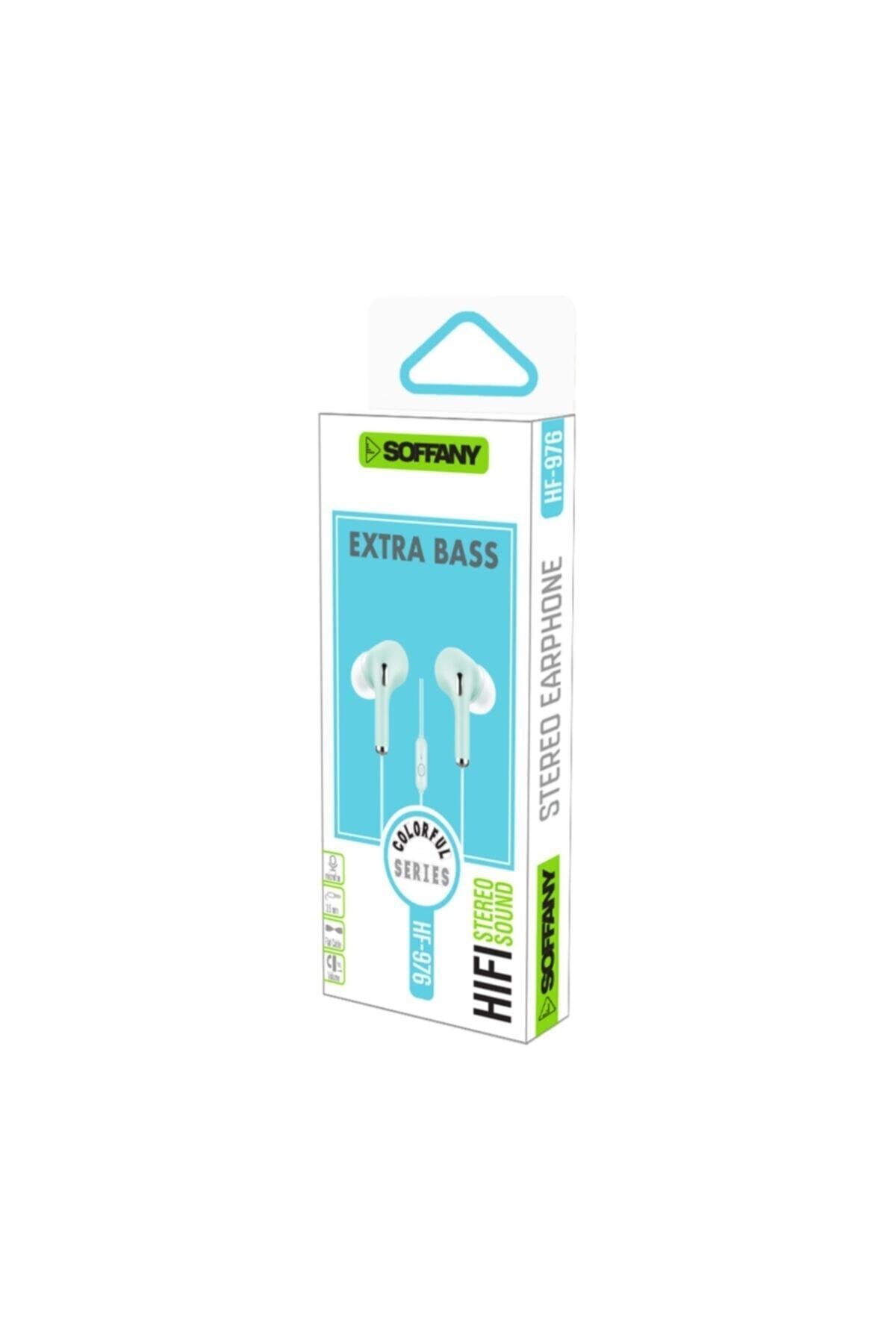 soffany Colorful Serisi Ekstra Bass Stereo Mavi Kulakiçi Kablolu Kulaklık Hf-976