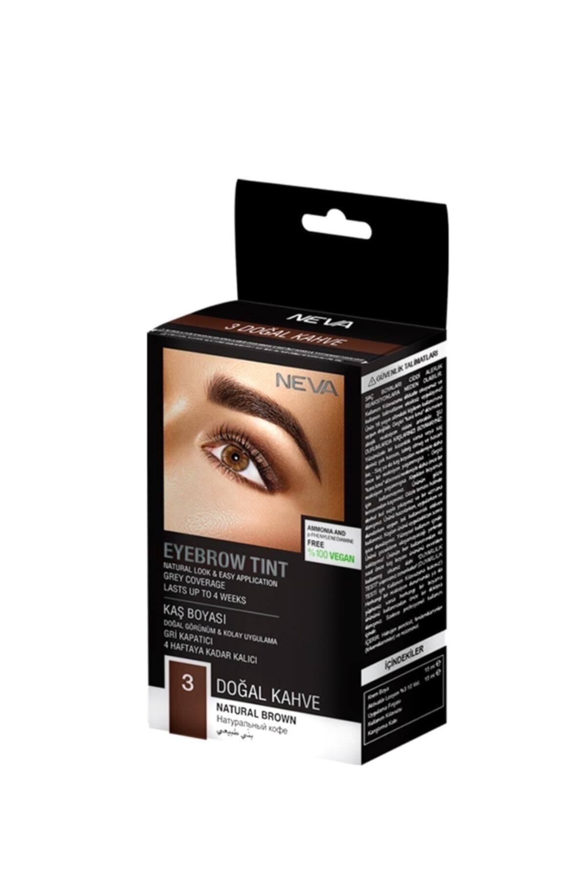 Neva Eyebrow Tınt Kaş Boyası 15ml (vegan) 3 Doğal Kahve