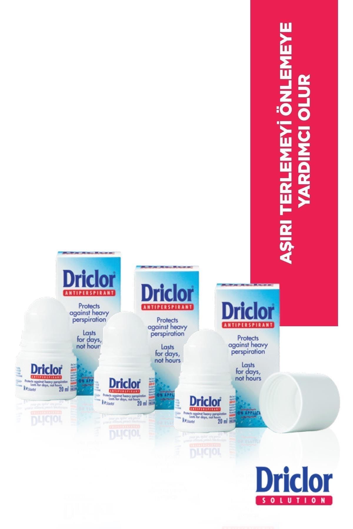 Driclor Aşırı Terleme Önleyici Antiperspirant Roll-On 20ml X3