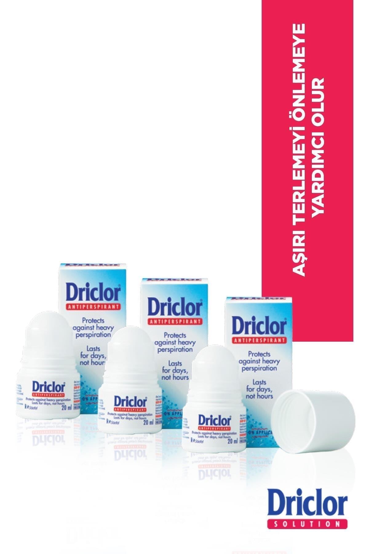 Driclor Aşırı Terleme Önleyici Antiperspirant RollOn 20ml X3 Fiyatı, Yorumları Trendyol
