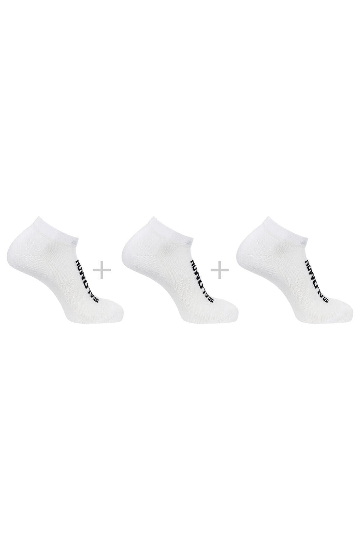 Salomon Everyday Low 3 Pack 3 Parça-adet Unisex Çorap Beyaz