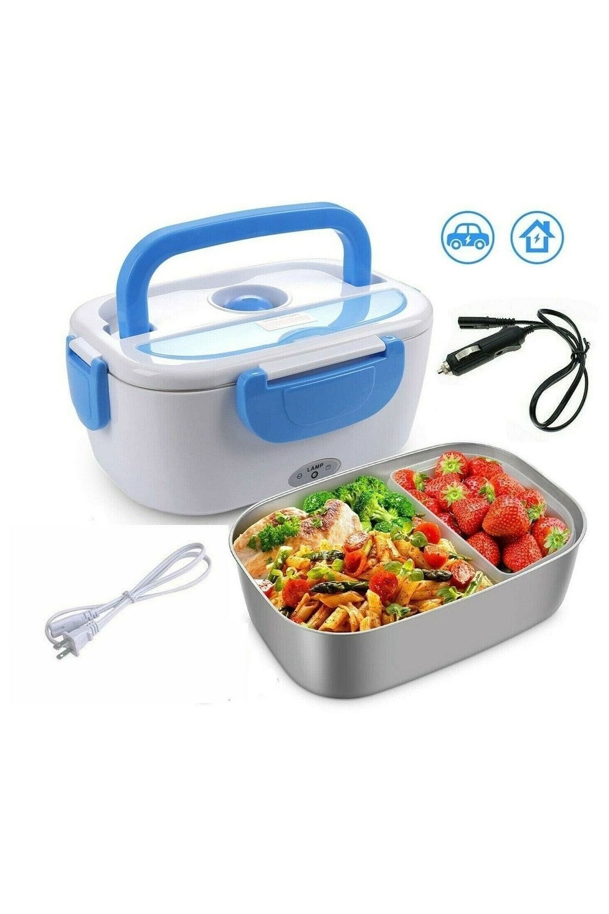 Genel Markalar Gıda Isıtıcısı Taşınabilir Elektrikli 40w, Öğle Yemeği Elektrikli 1.5 L, Yemek Kabı