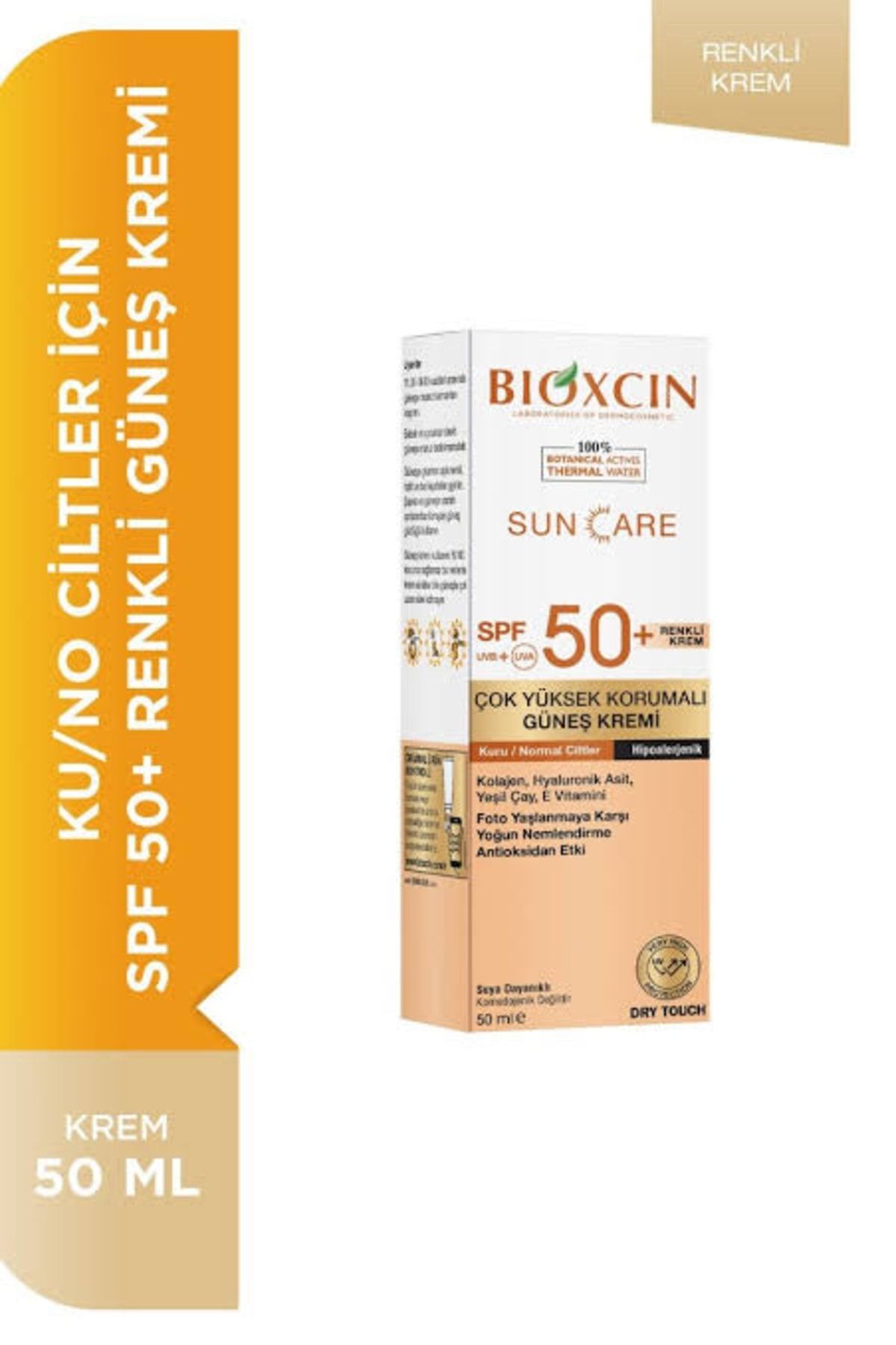 Bioxcin Sun Care Çok Yüksek Korumalı Kuru Normal Ciltler Için Güneş Kremi Spf 50