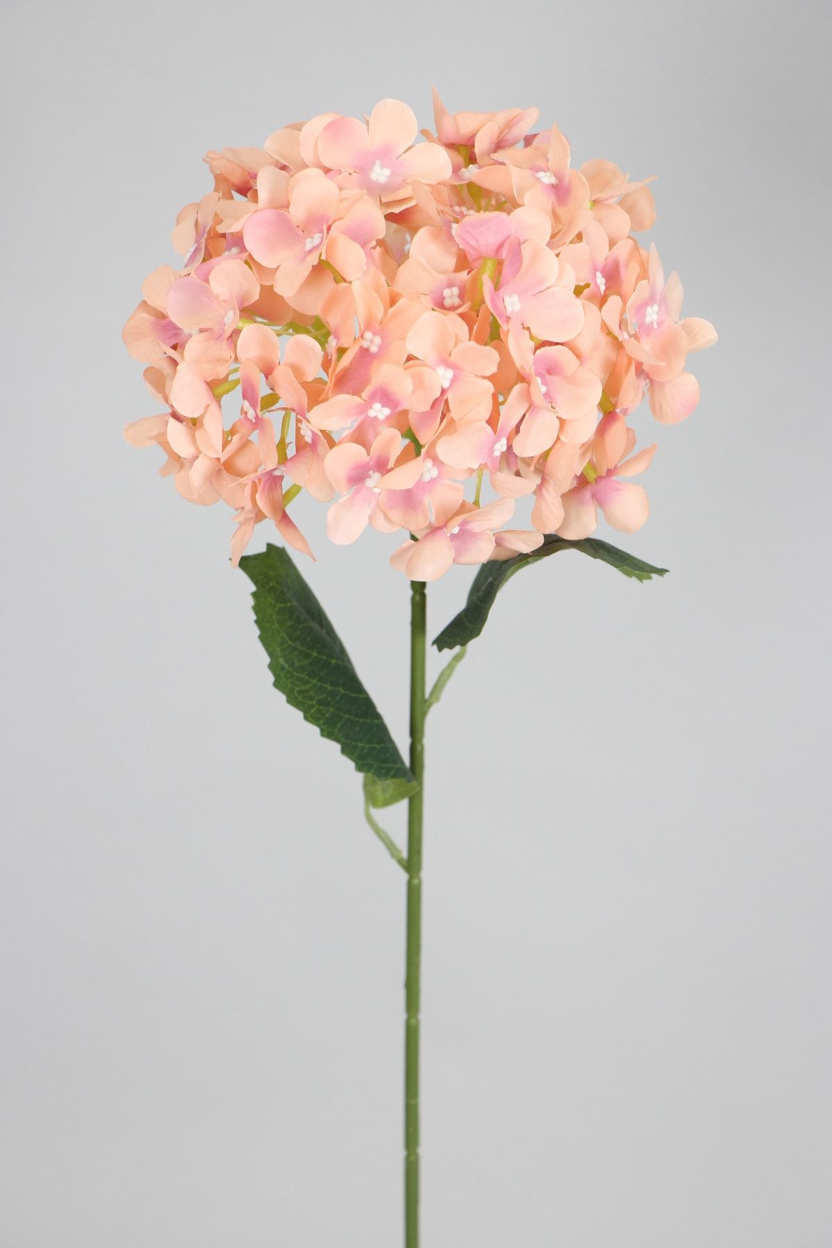 Yapay Çiçek Deposu Yapay Koca Kafa Ortanca Dalı 60 cm Somon