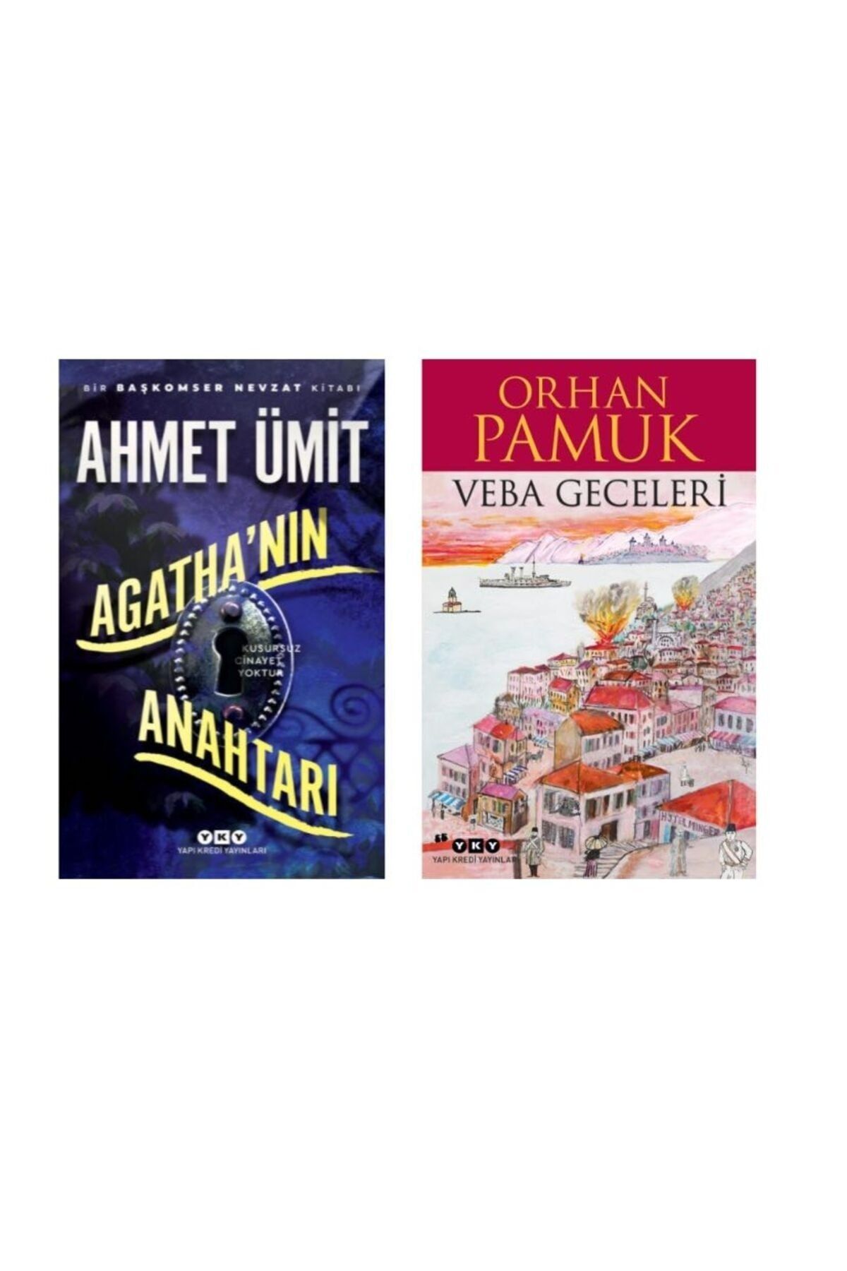 Yapı Kredi Yayınları Agatha’nın Anahtarı Ahmet Ümit - Veba Geceleri Orhan Pamuk