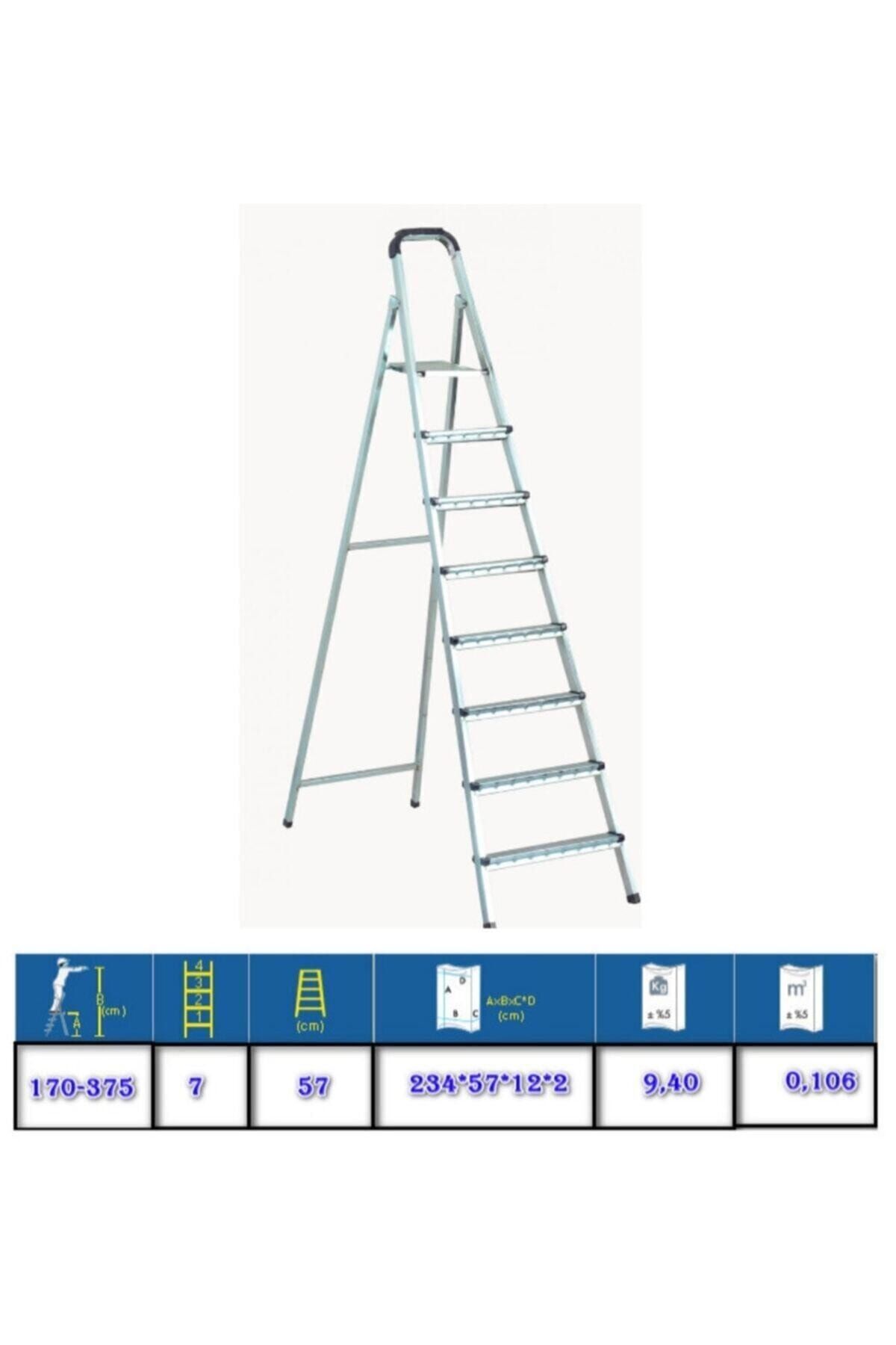 Zigana 7+1 Basamaklı Profil Galvanizli Standart Merdiven