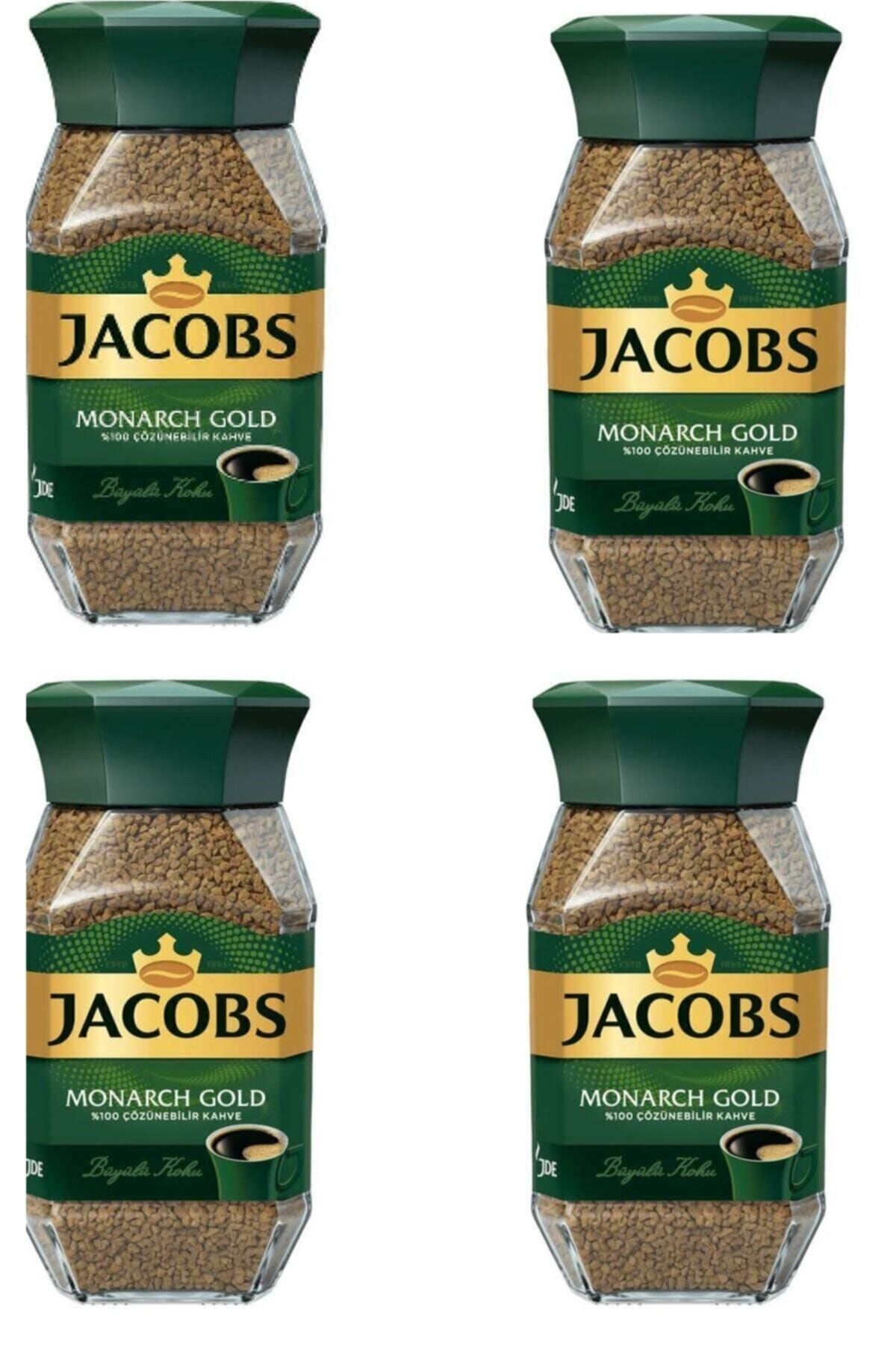 Jacobs Monarch Kahve Gold Cam Kavanoz 47,5 G X 4 Adet