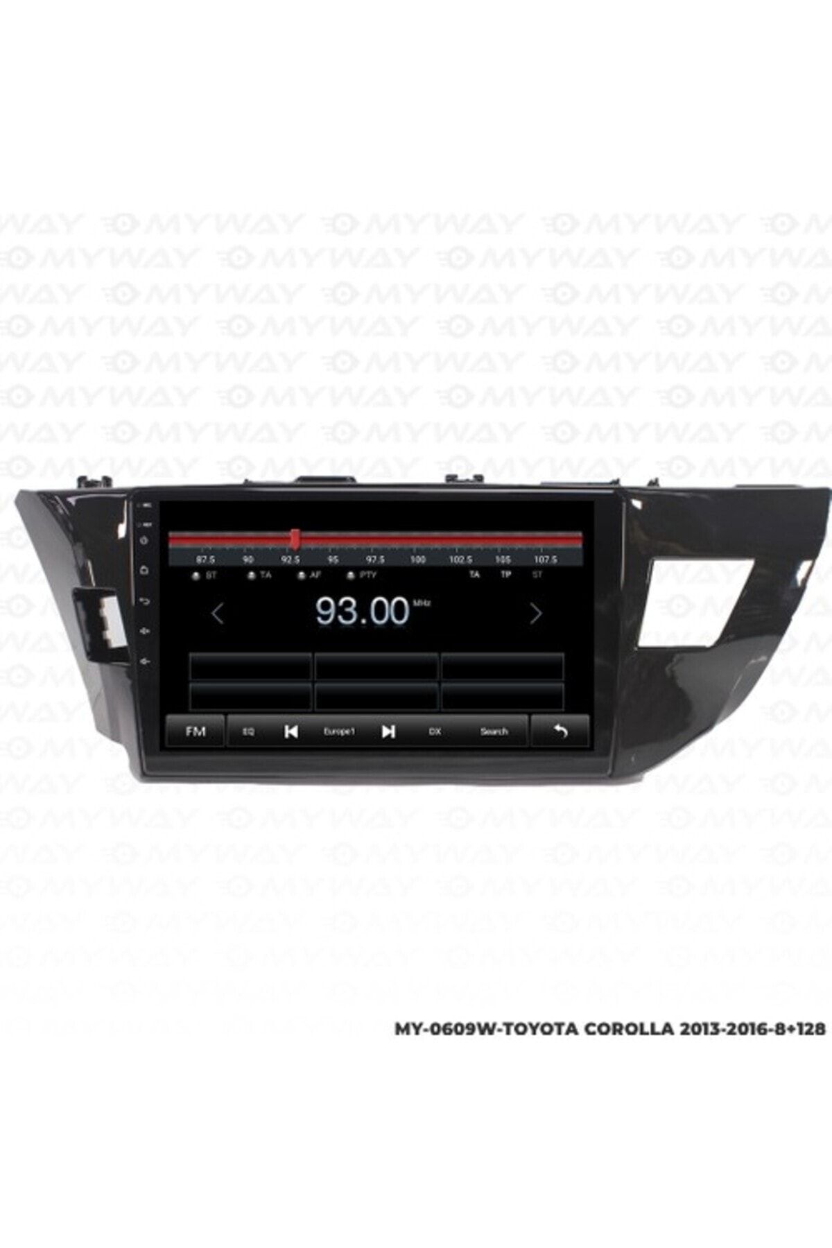 MYWAYY Myway Toyota Corolla Android Multimedya Carplay Navigasyon Ekran - 8gb RAM+128 GB HDD - Myway