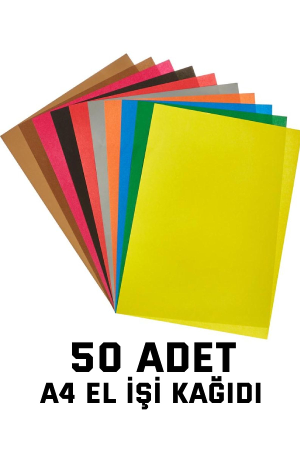 nistabolje 50 Adet A4 Elişi Kağıdı Karışık Renk
