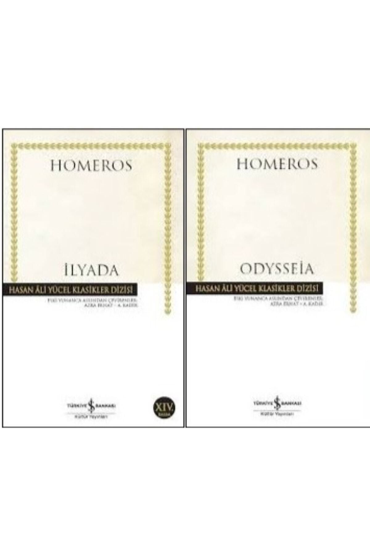 Türkiye İş Bankası Kültür Yayınları Homeros 2 Kitap Set Yunan Mitolojisi Ilyada - Odysseia