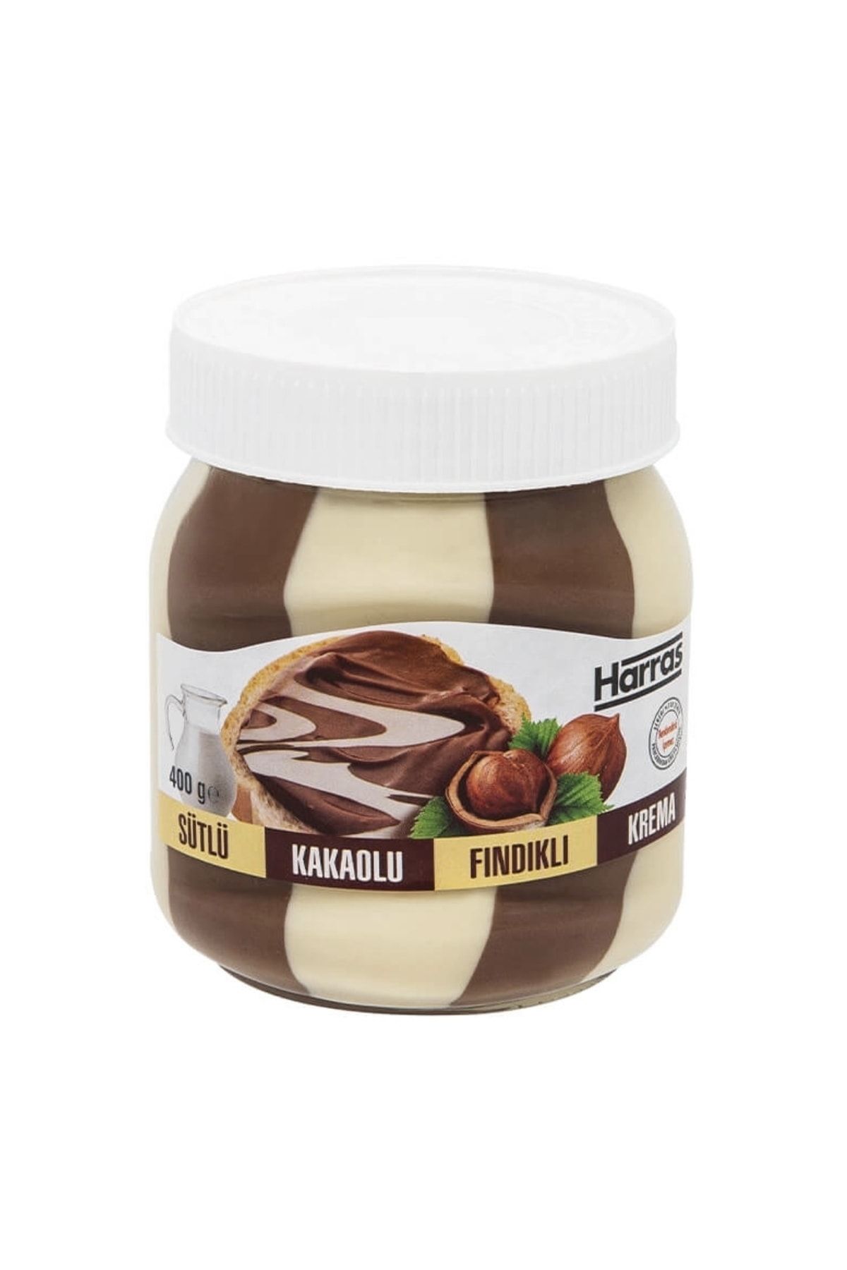 Harras Duo Sütlü Kakaolu Fındıklı Krema 400 gr