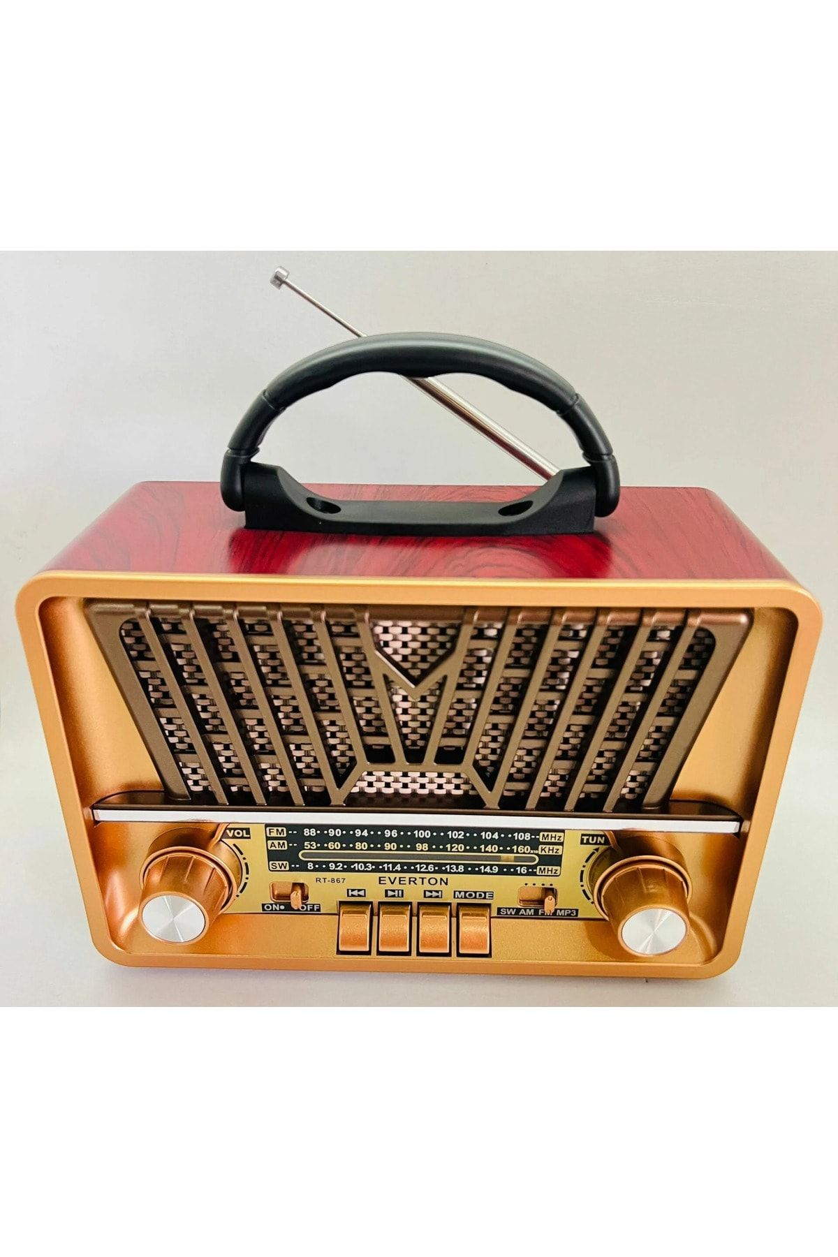 ataşbey RT-867 Bluetooth / Usb / Sd kart/ Aux/ Radyo Ortaboy Nostalji Müzik Kutusu