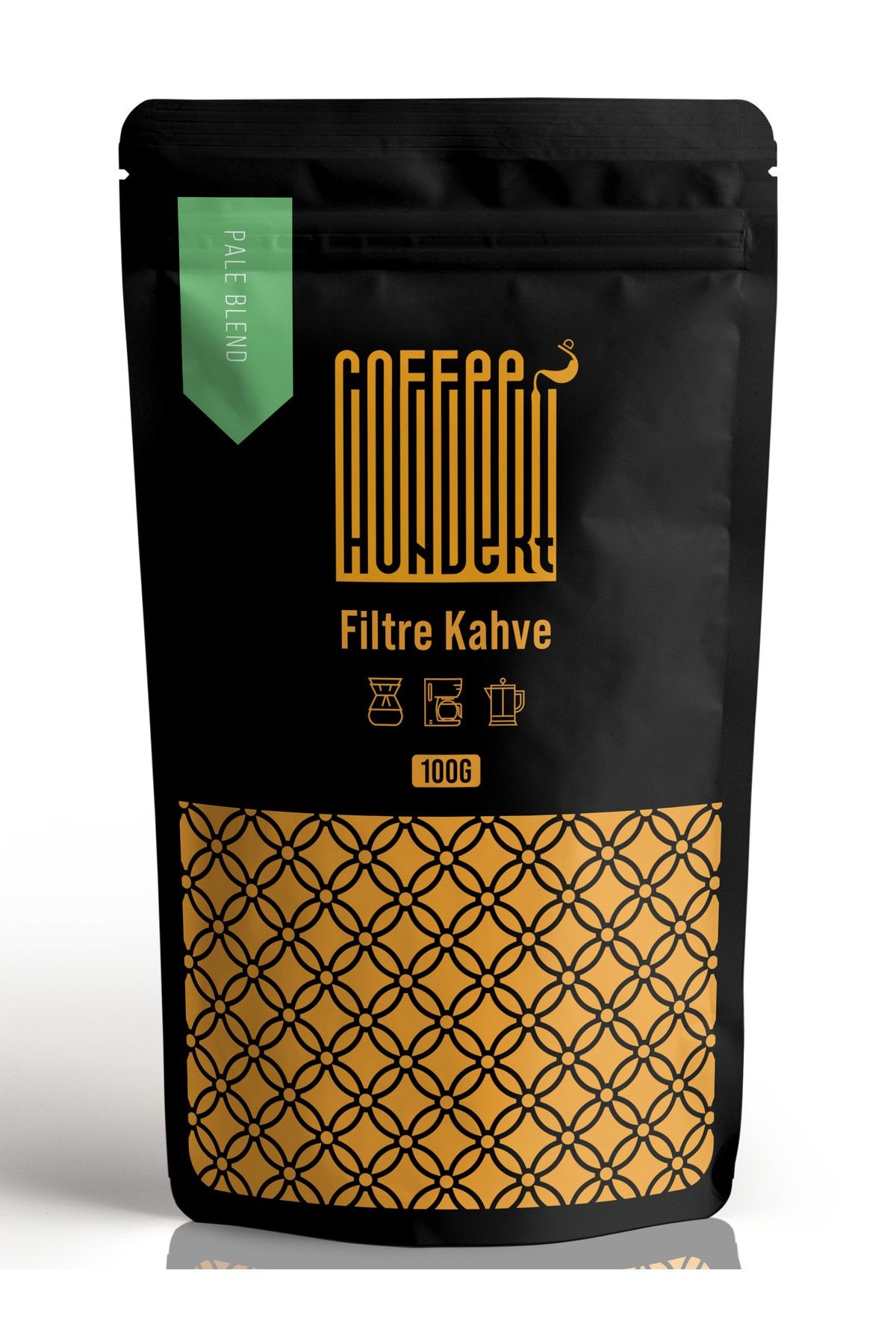 Coffee Hundert Pale Blend Yumuşak Içimli Filtre Kahve 100 gram - Filtre Çekirdek Kahve, Öğütülmüş Filtre Kahve