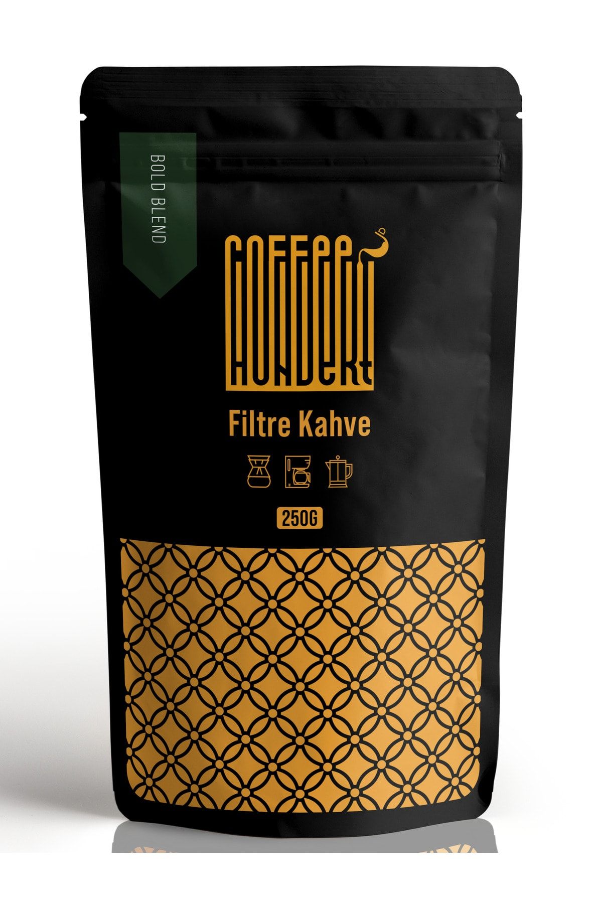 Coffee Hundert Bold Blend Sert Içimli Filtre Kahve 250 gram - Öğütülmüş Filtre Kahve