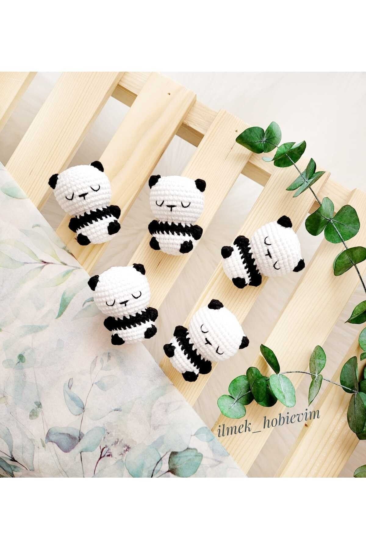 ilmekhobievi Amigurumi İlk Oyuncağım / Anahtarlık Uyuyan Panda