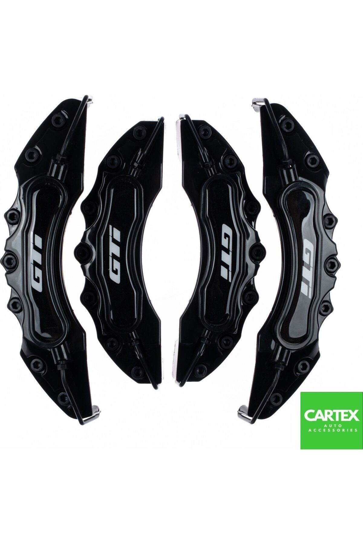 Cartex GTI Uyumlu Logolu Siyah Kaliper Kapağı 4 Parça