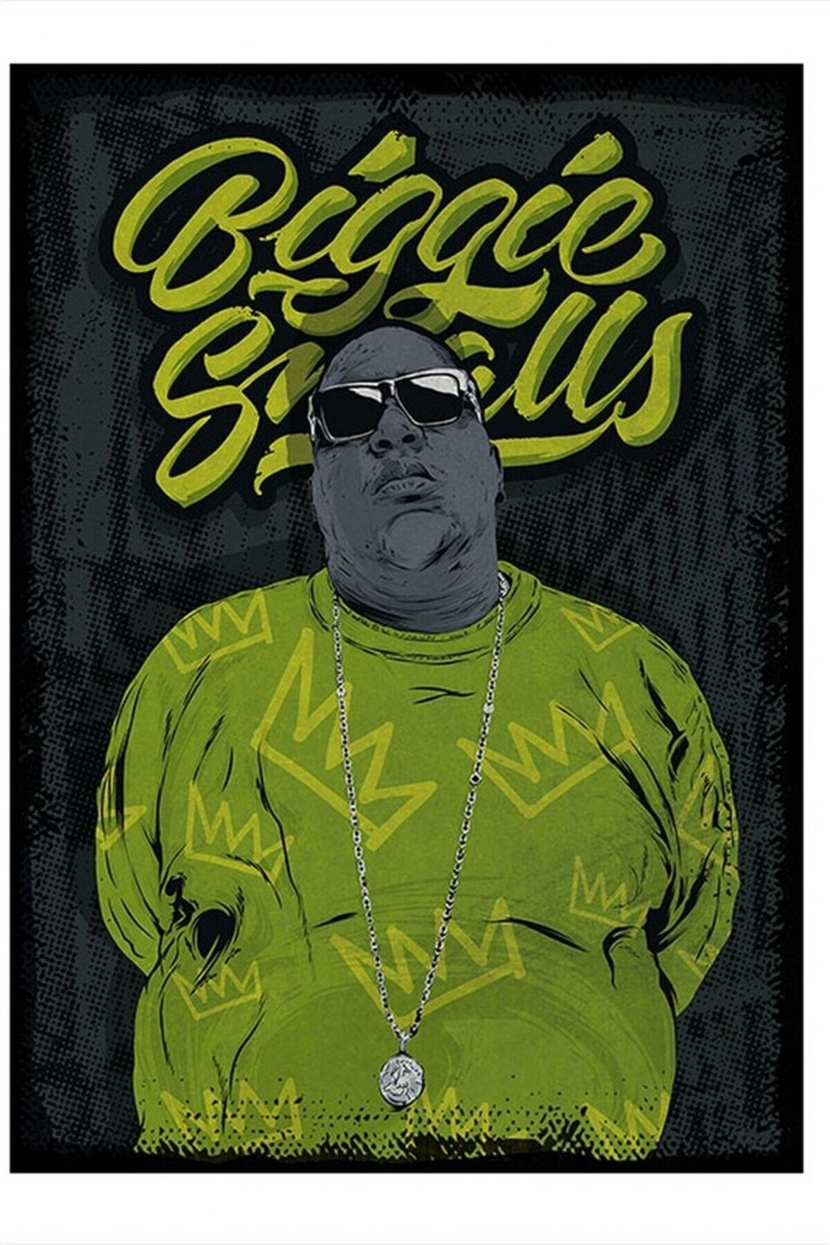 ekart The Notorious B.ı.g Rap Müzik Desenli Mdf Tablo 15cmx 22cm