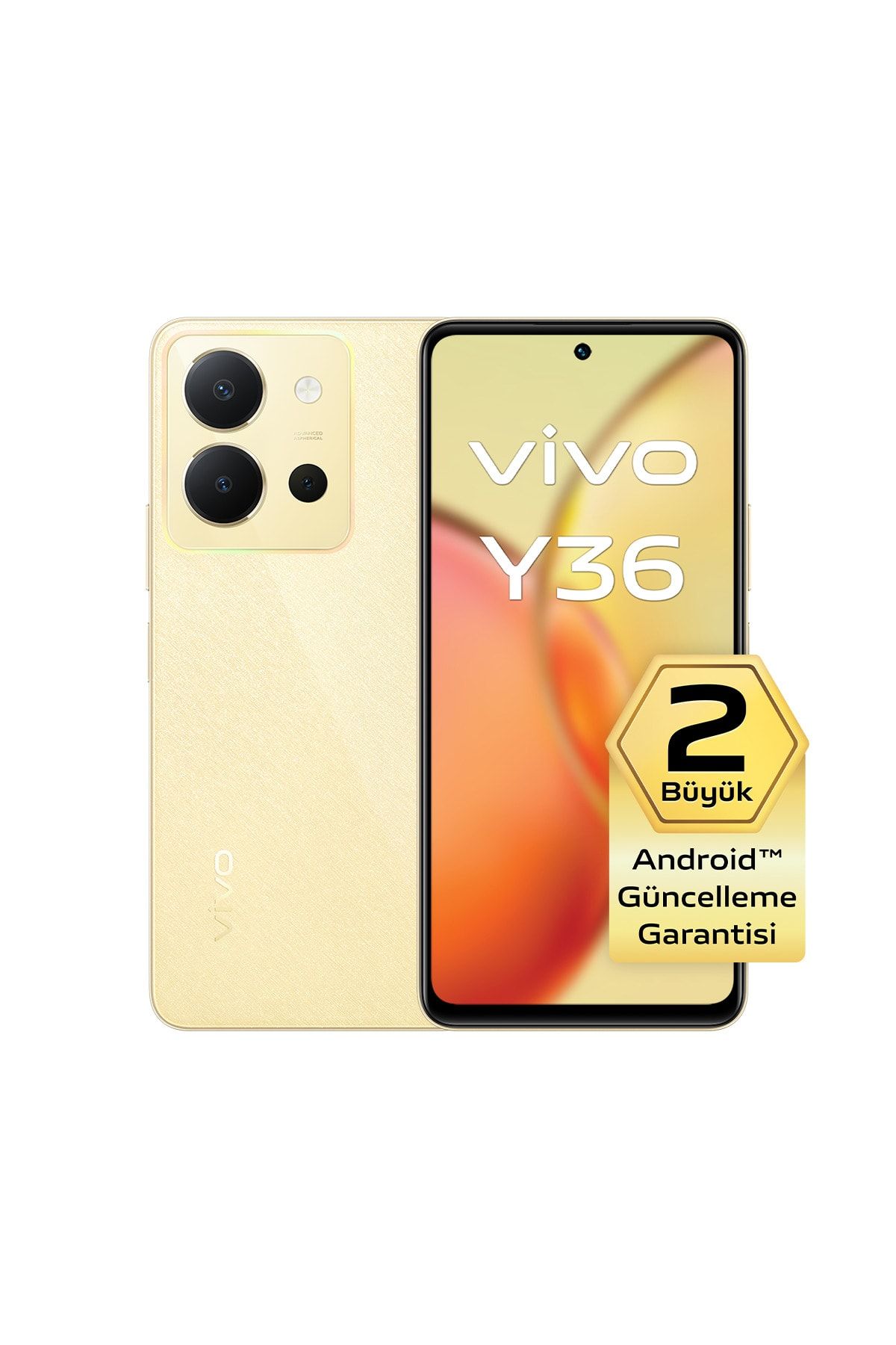 vivo Y36 128 GB 8 GB RAM Altın Sarısı Cep Telefonu (vivo Türkiye Garantili)