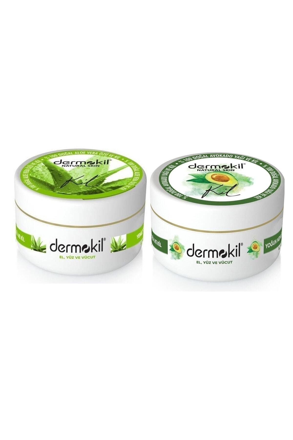 Dermokil El Ve Yüz Bakım Kremi Aloevera 300ml-avokado 300ml 2'li Set