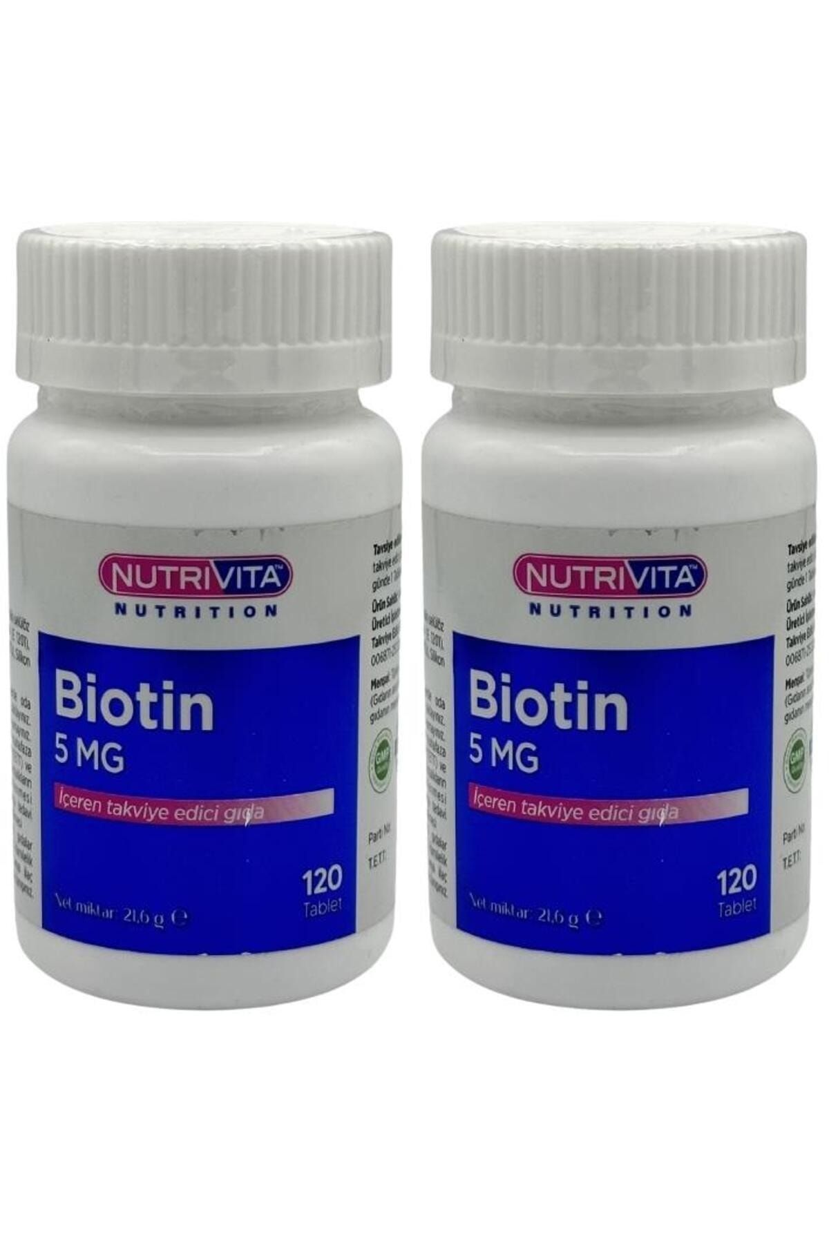 Nutrivita Nutrition Biotin 5 Mg 2x120 Tablet