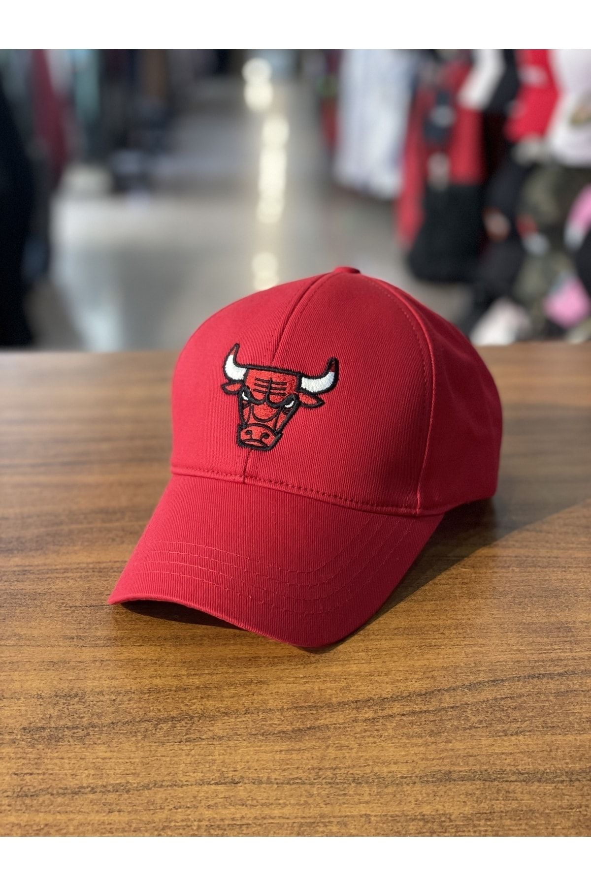 hamze Chicago Bulls Trucker Kırmızı Nakışlı Cap Şapka
