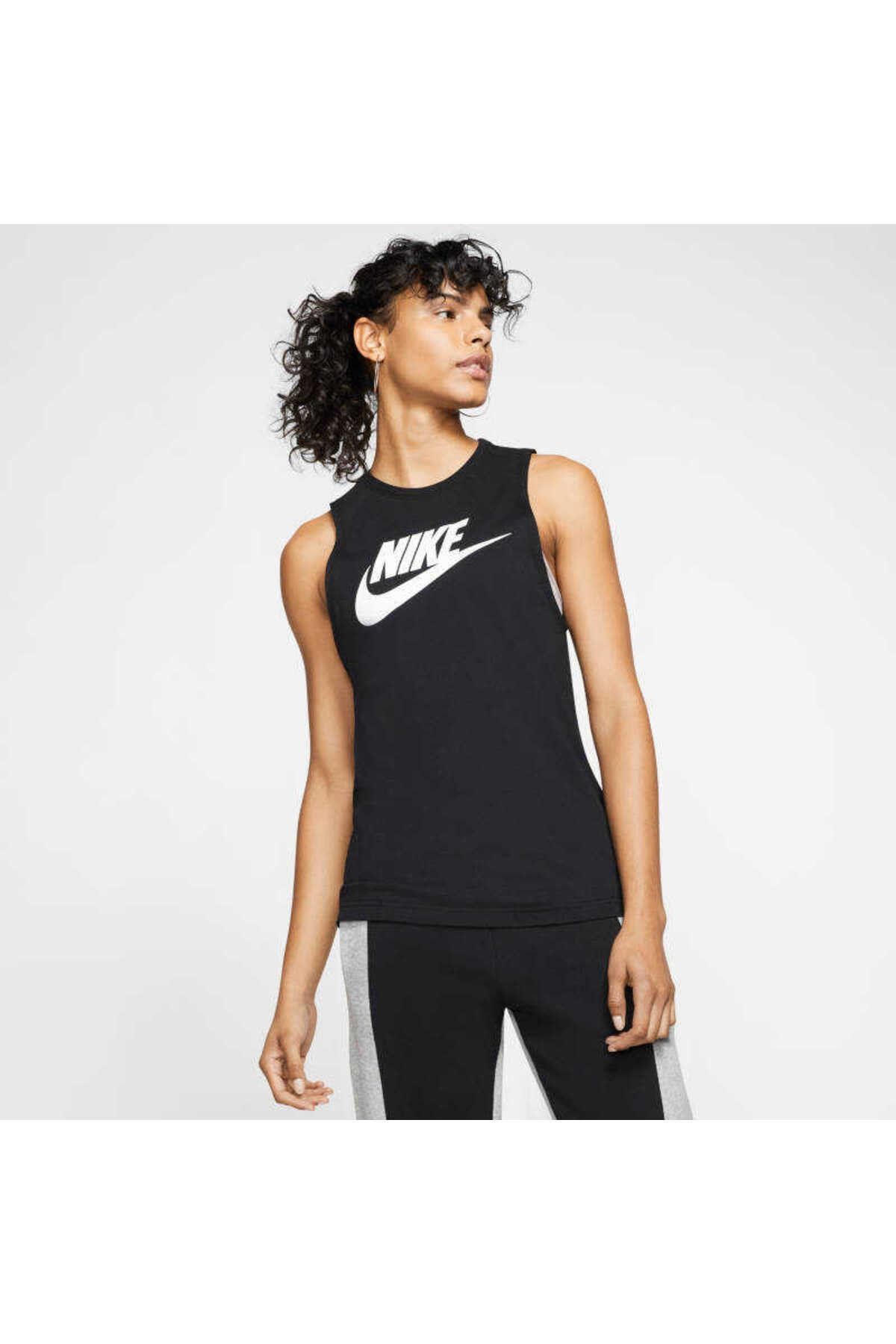 Nike W NSW TANK MSCL FUTURA NEW SİYAH Kadın Atlet
